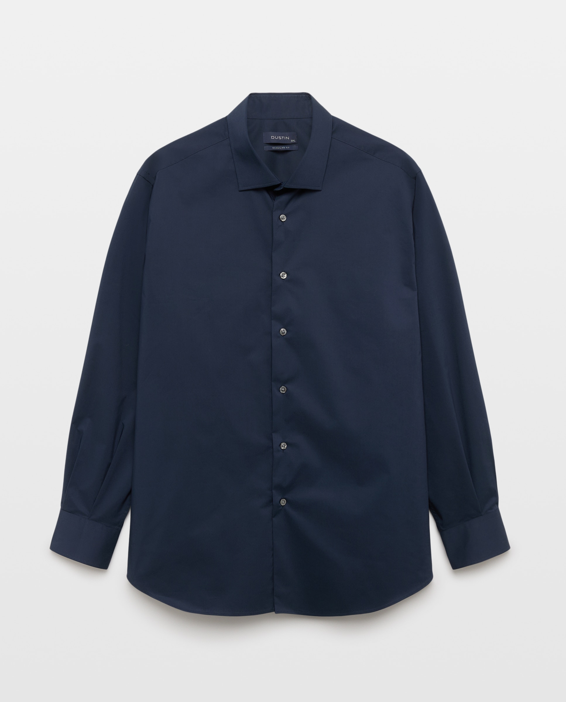 Camisa de vestir tallas grandes con stretch fit regular. - Dustin - Azul marino Azul marino-4
