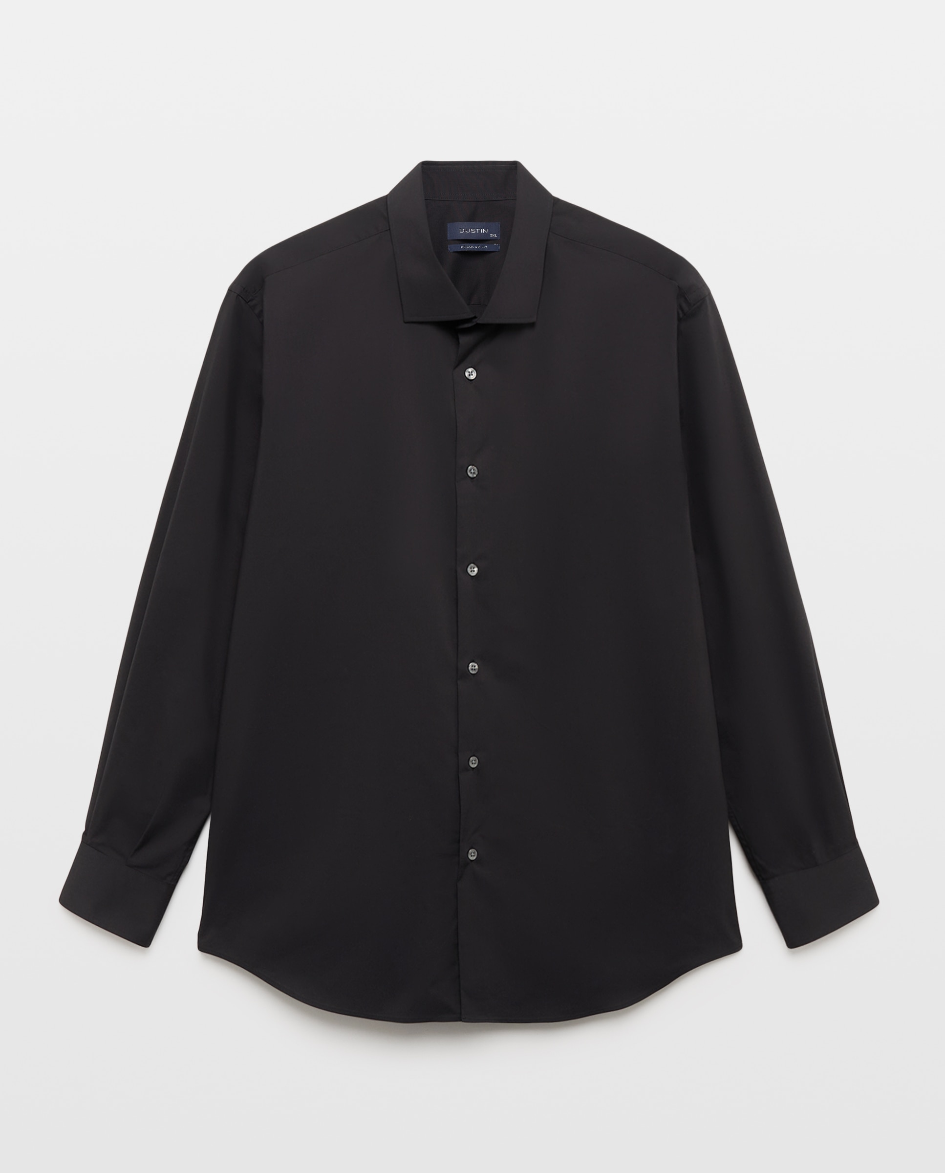Camisa de vestir tallas grandes con stretch fit regular. - Dustin - Negro Negro-4