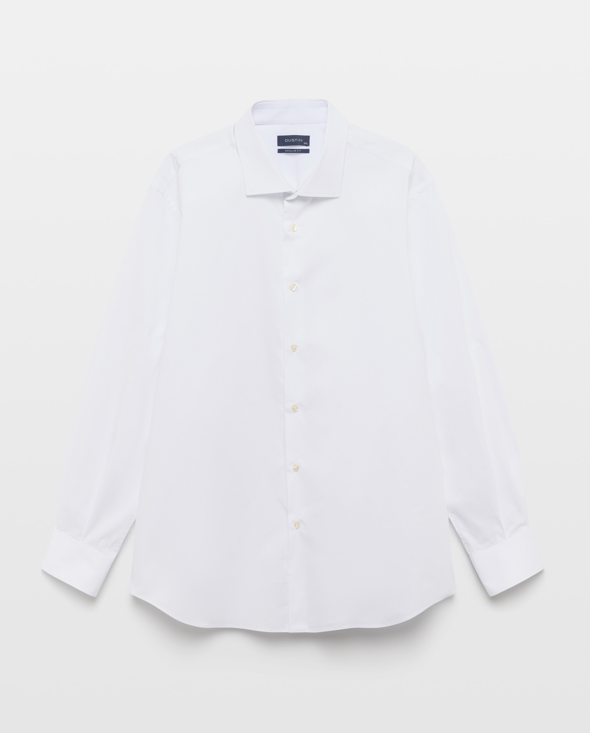 Camisa de vestir tallas grandes con stretch fit regular. - Dustin - Blanco Blanco-4