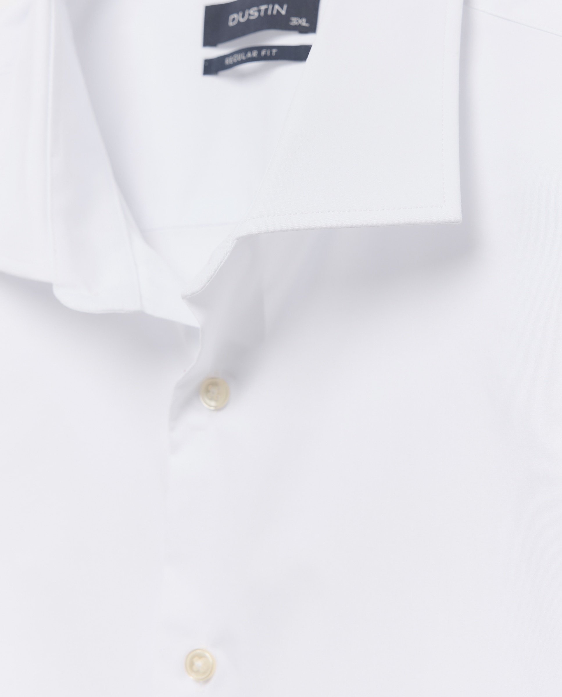 Camisa de vestir tallas grandes con stretch fit regular. - Dustin - Blanco Blanco-5