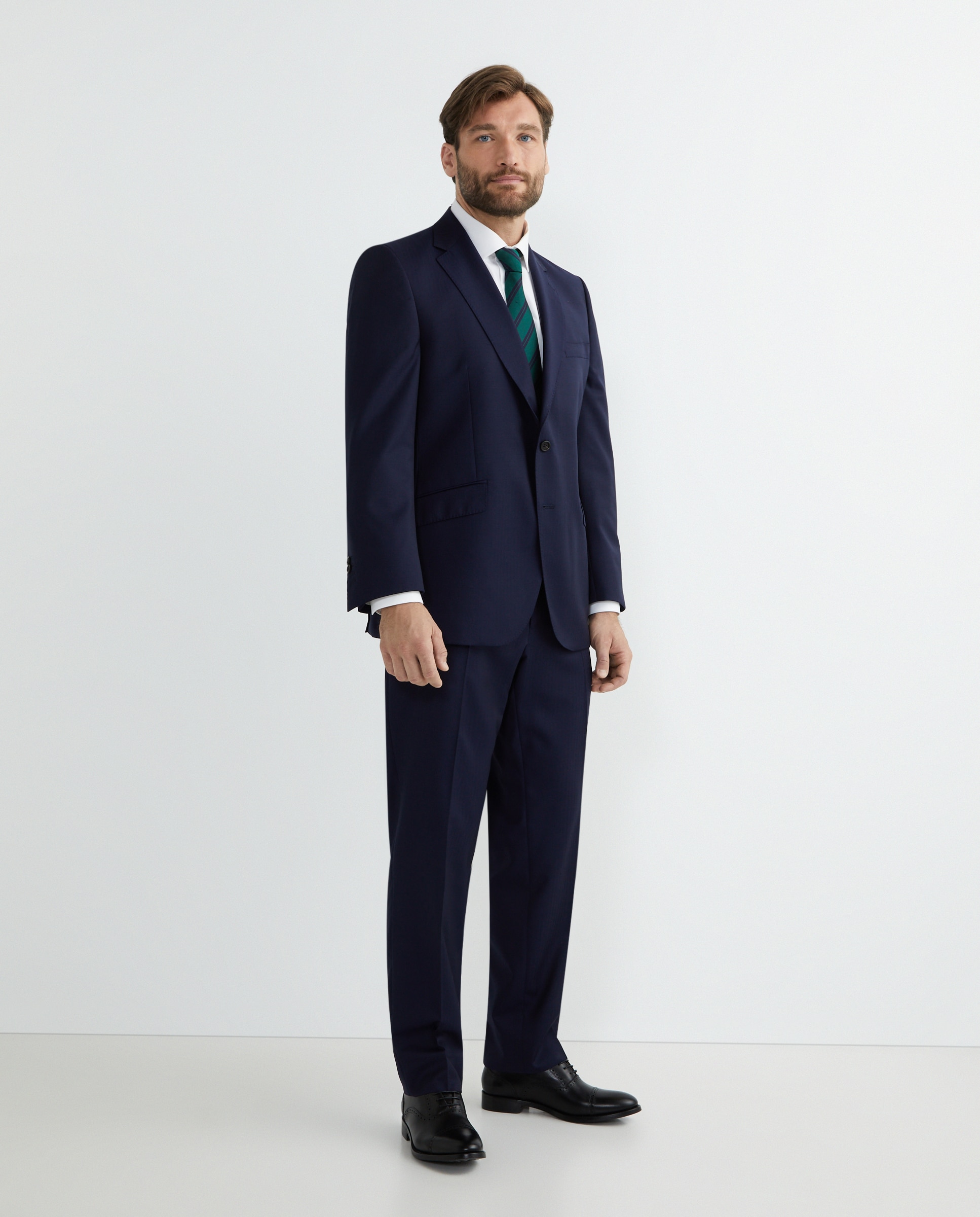 Camisa Formal Lisa em Popelina Non Iron com Punho Simples Branco-2