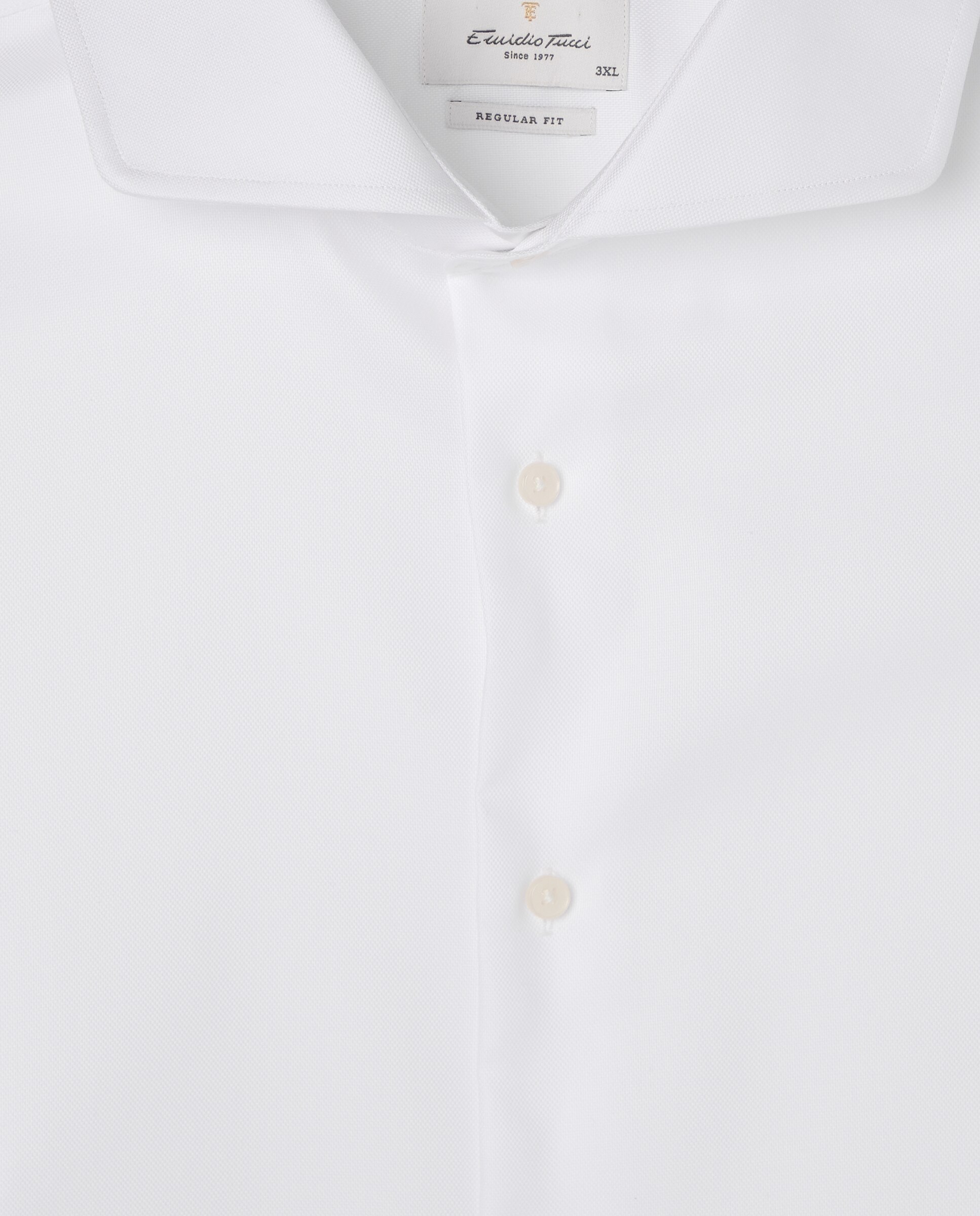 Camisa vestir non iron hombre manga larga tallas grandes - Emidio Tucci - Blanco Blanco-6