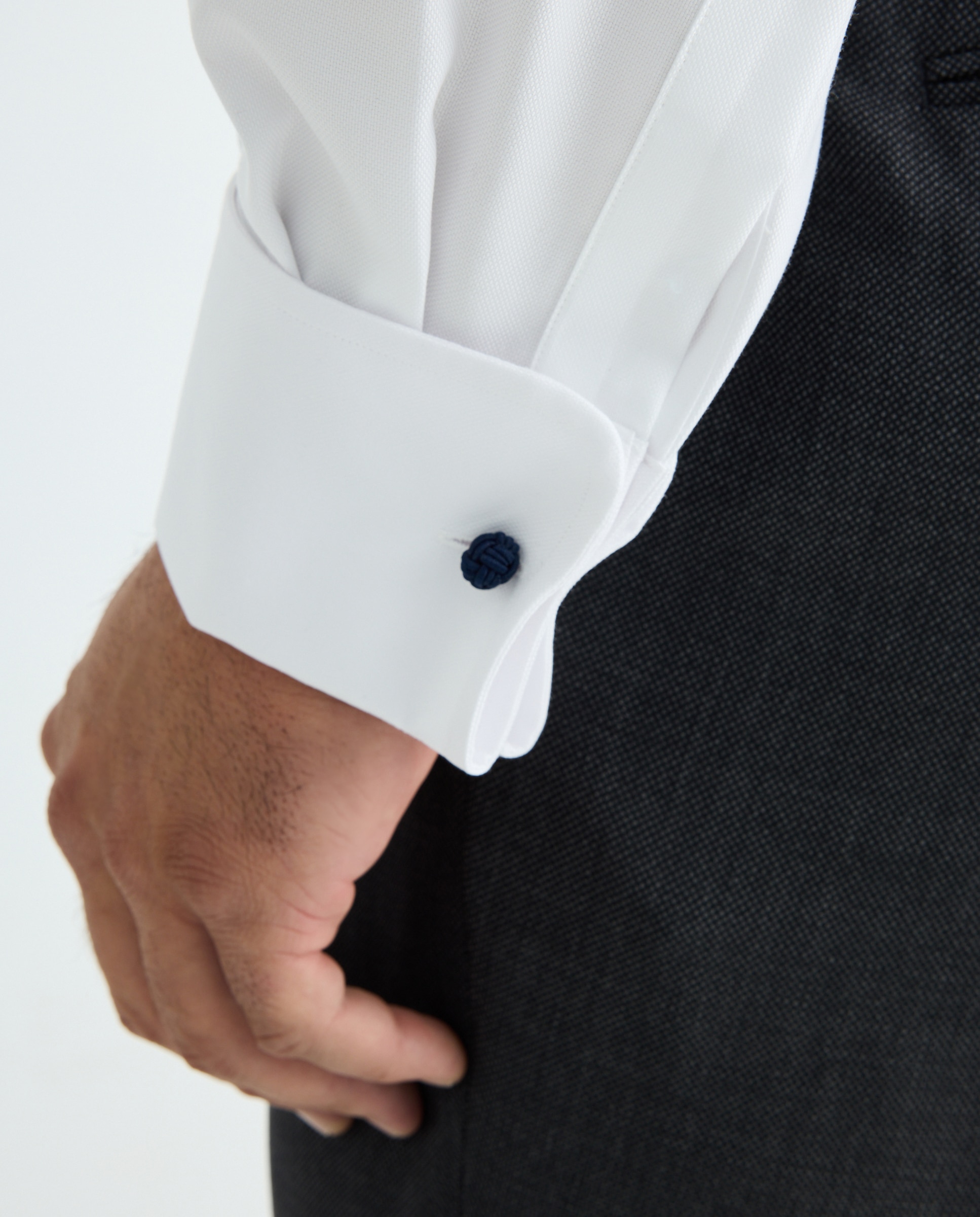 Camisa vestir non iron hombre manga larga tallas grandes - Emidio Tucci - Blanco Blanco-3