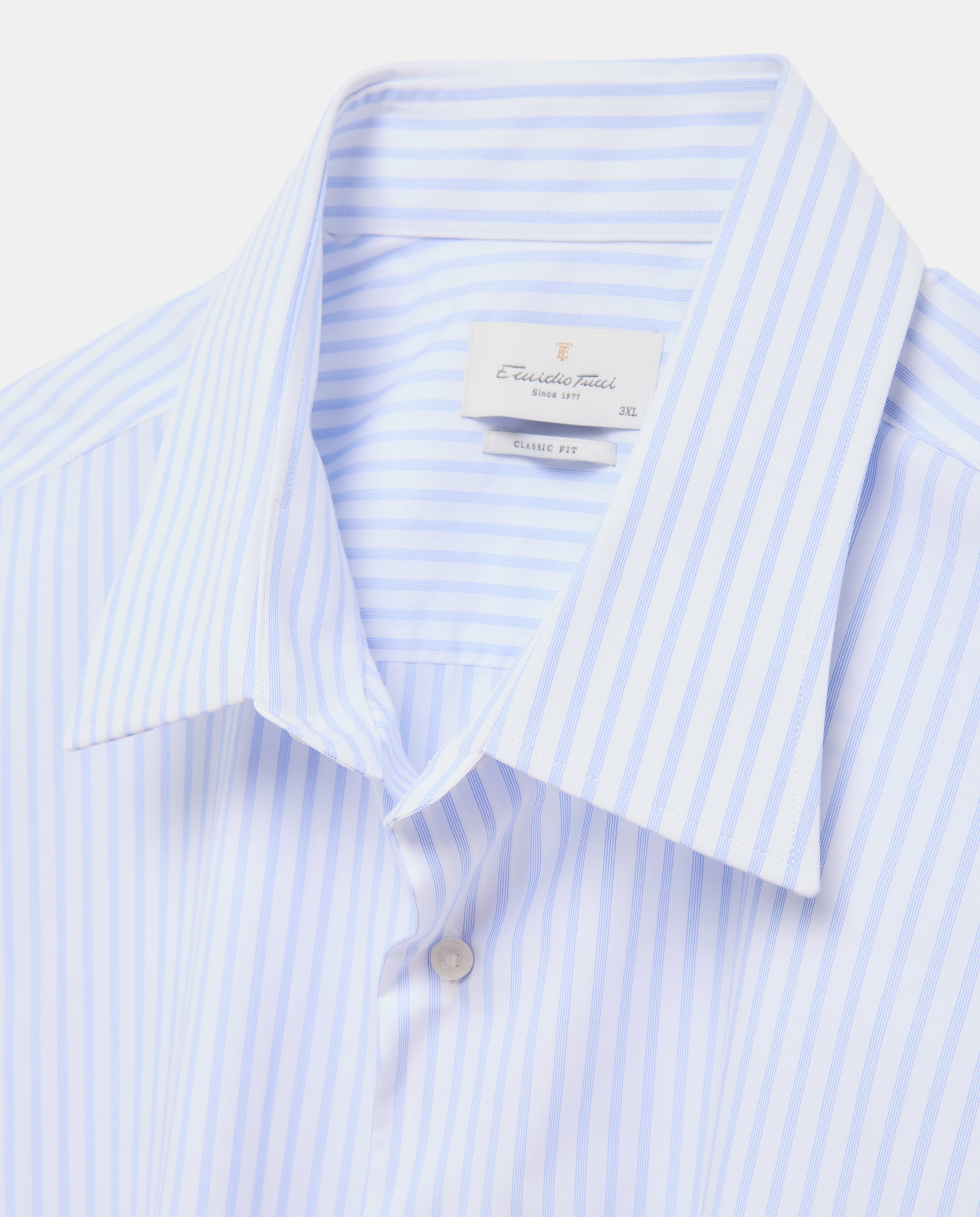 Camisa vestir non iron hombre manga larga - Emidio Tucci - Azul claro Azul claro-6