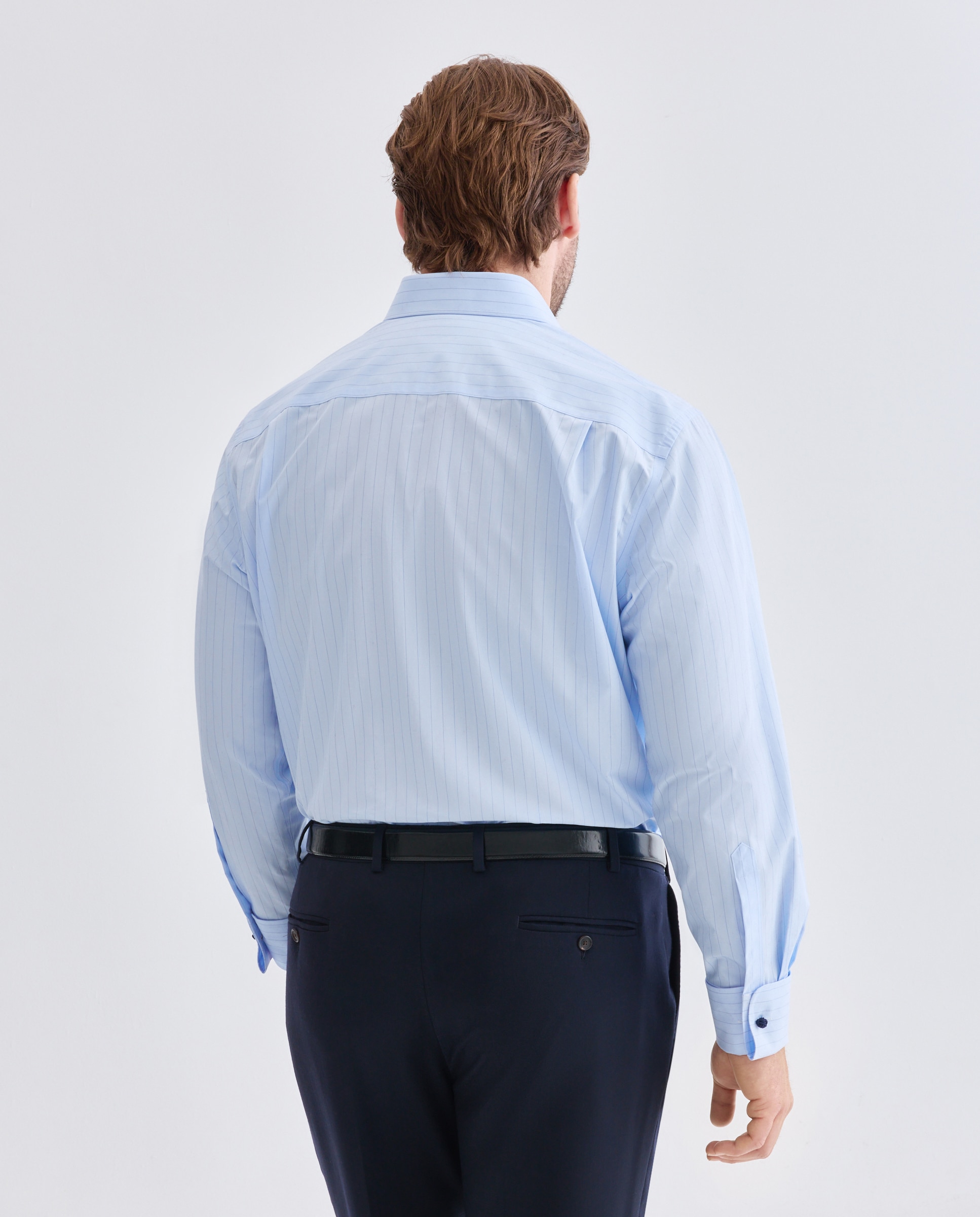 Camisa vestir non iron hombre manga larga - Emidio Tucci - Azul claro Azul claro-2