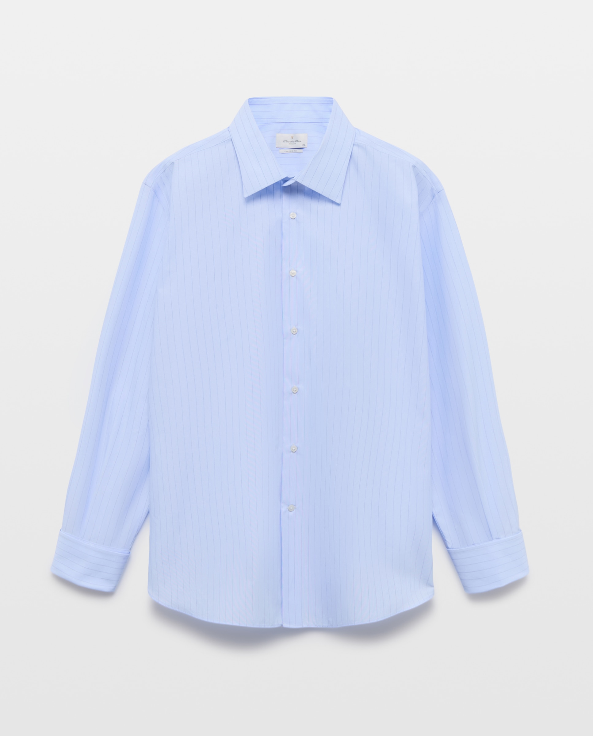 Camisa vestir non iron hombre manga larga - Emidio Tucci - Azul claro Azul claro-5