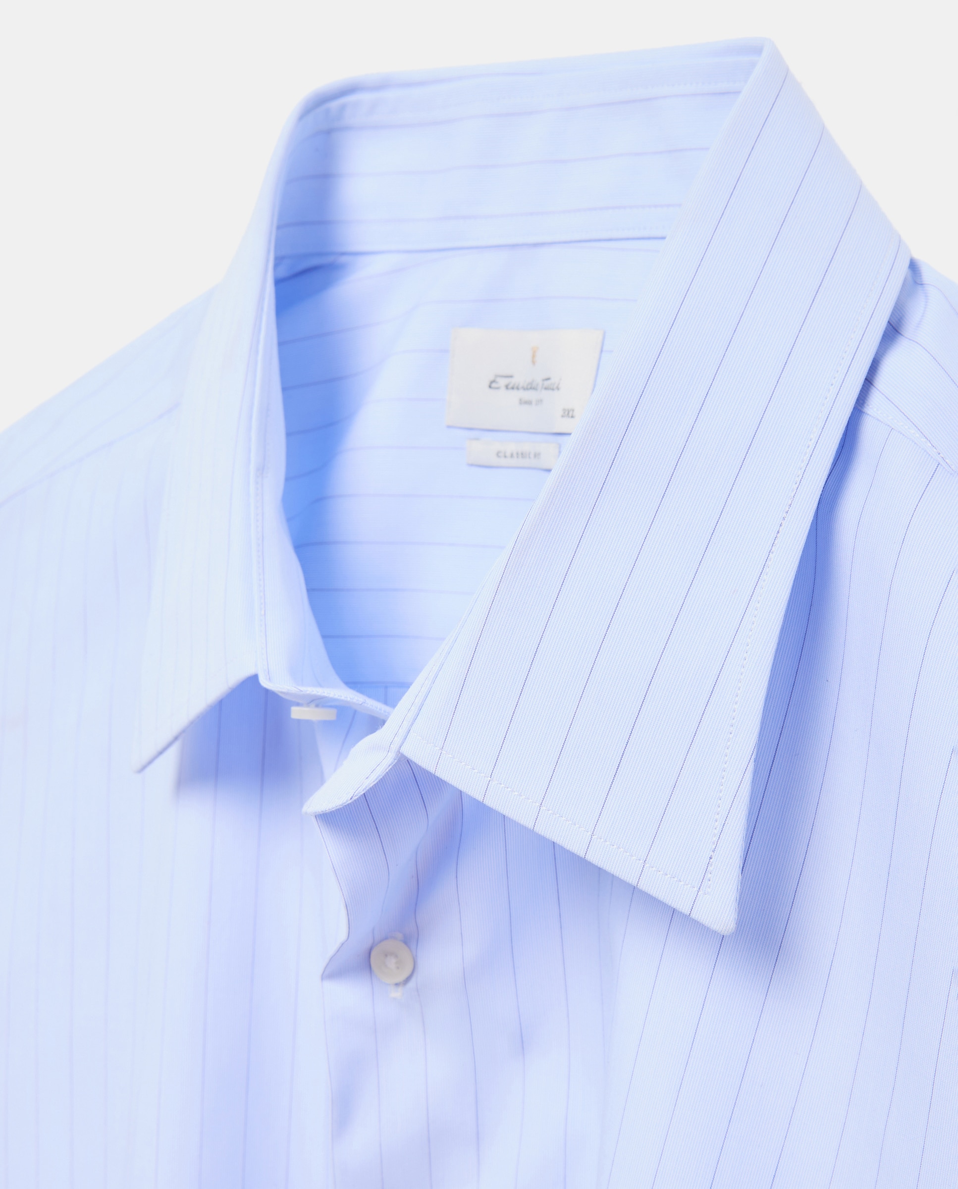 Camisa vestir non iron hombre manga larga - Emidio Tucci - Azul claro Azul claro-6