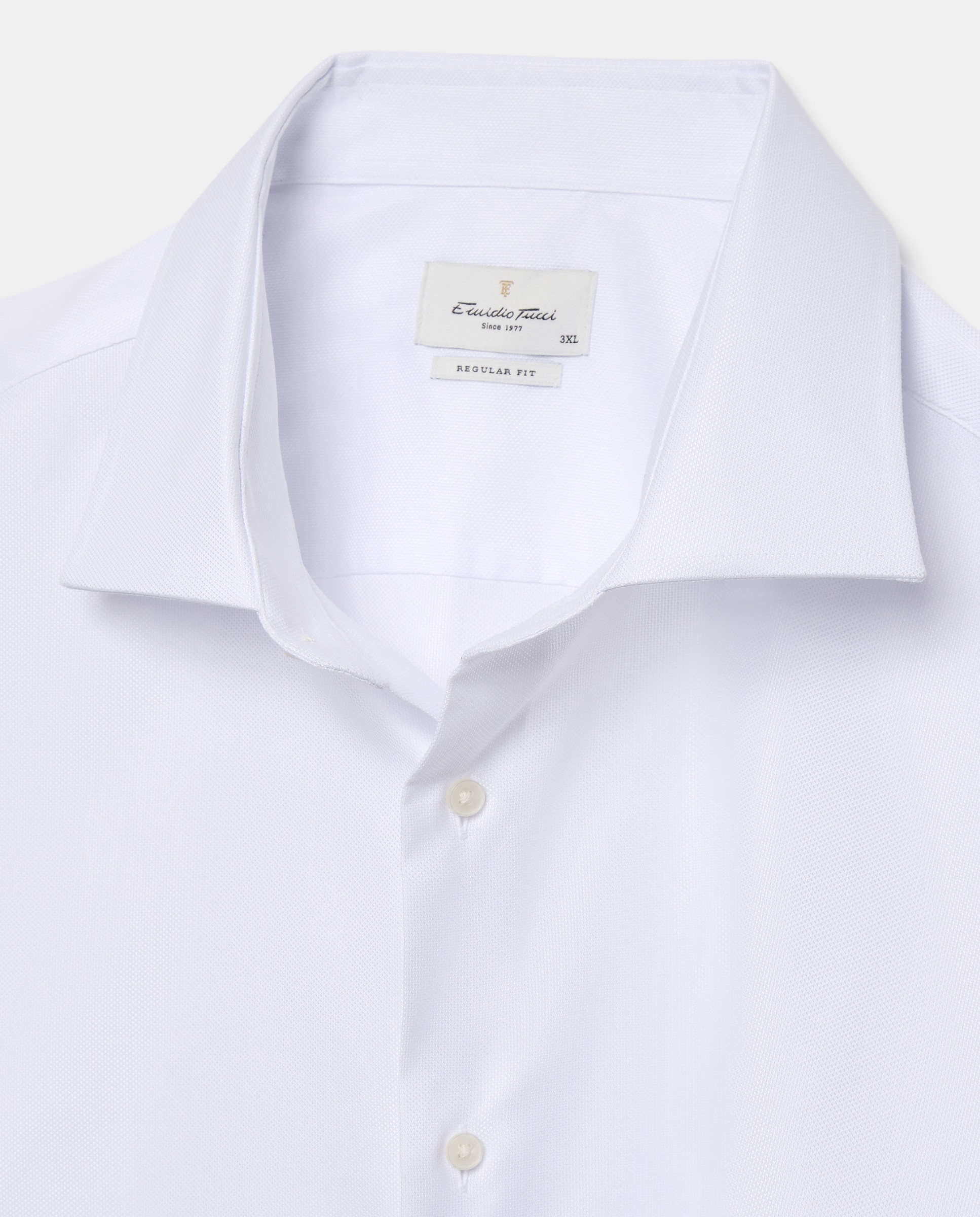 Imagen 2 de Camisa vestir non iron hombre manga larga - Emidio Tucci - Blanco Blanco
