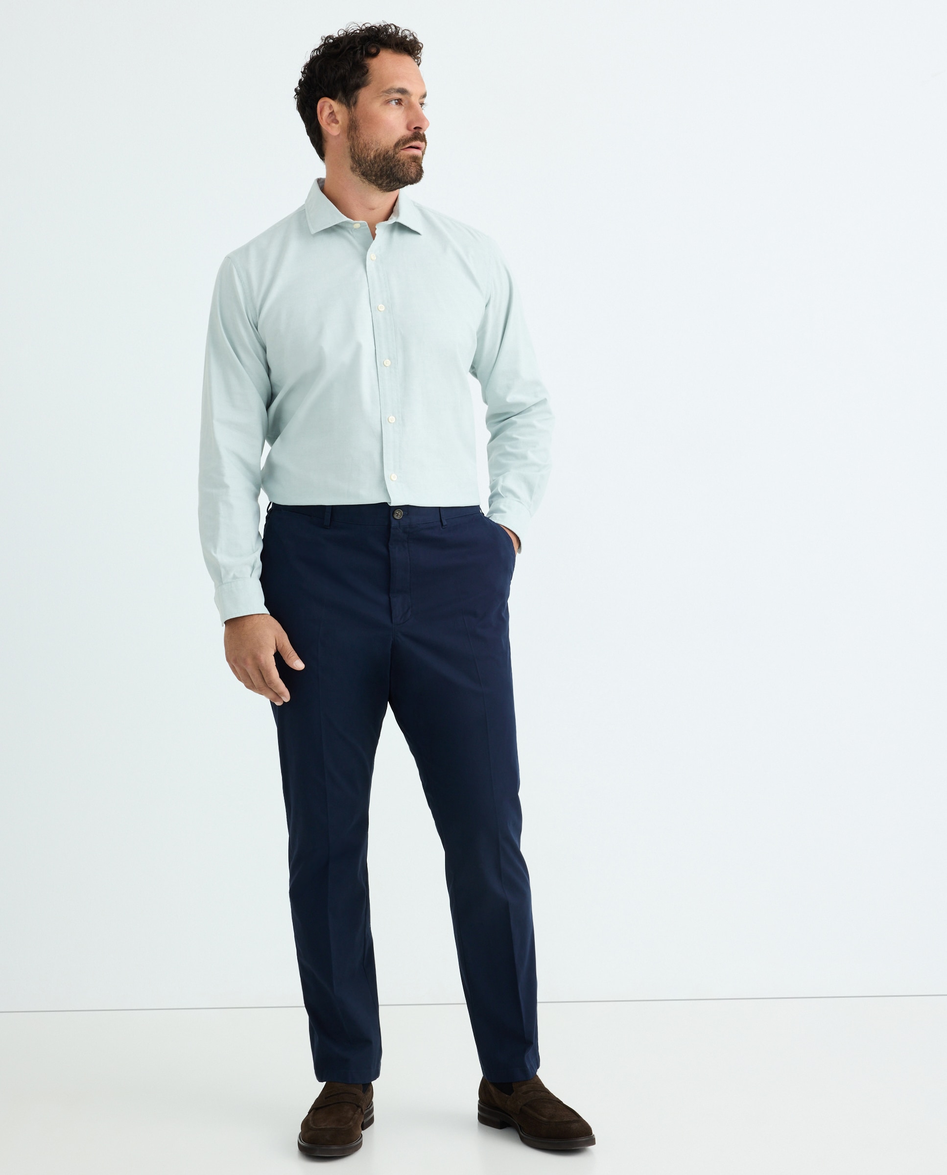 Camisa Casual Tamanhos Grandes Verde-2