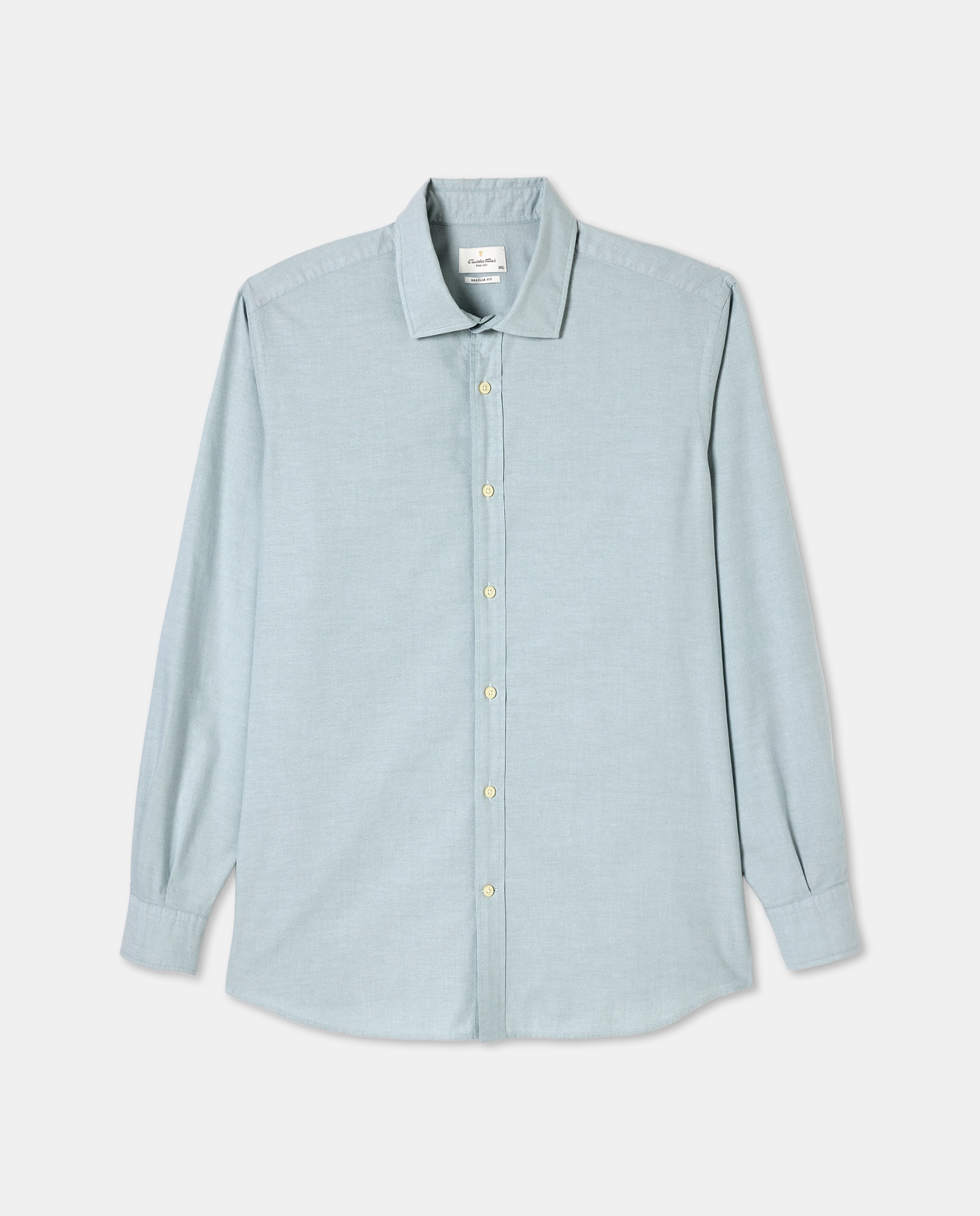 Camisa Casual Tamanhos Grandes Verde-4