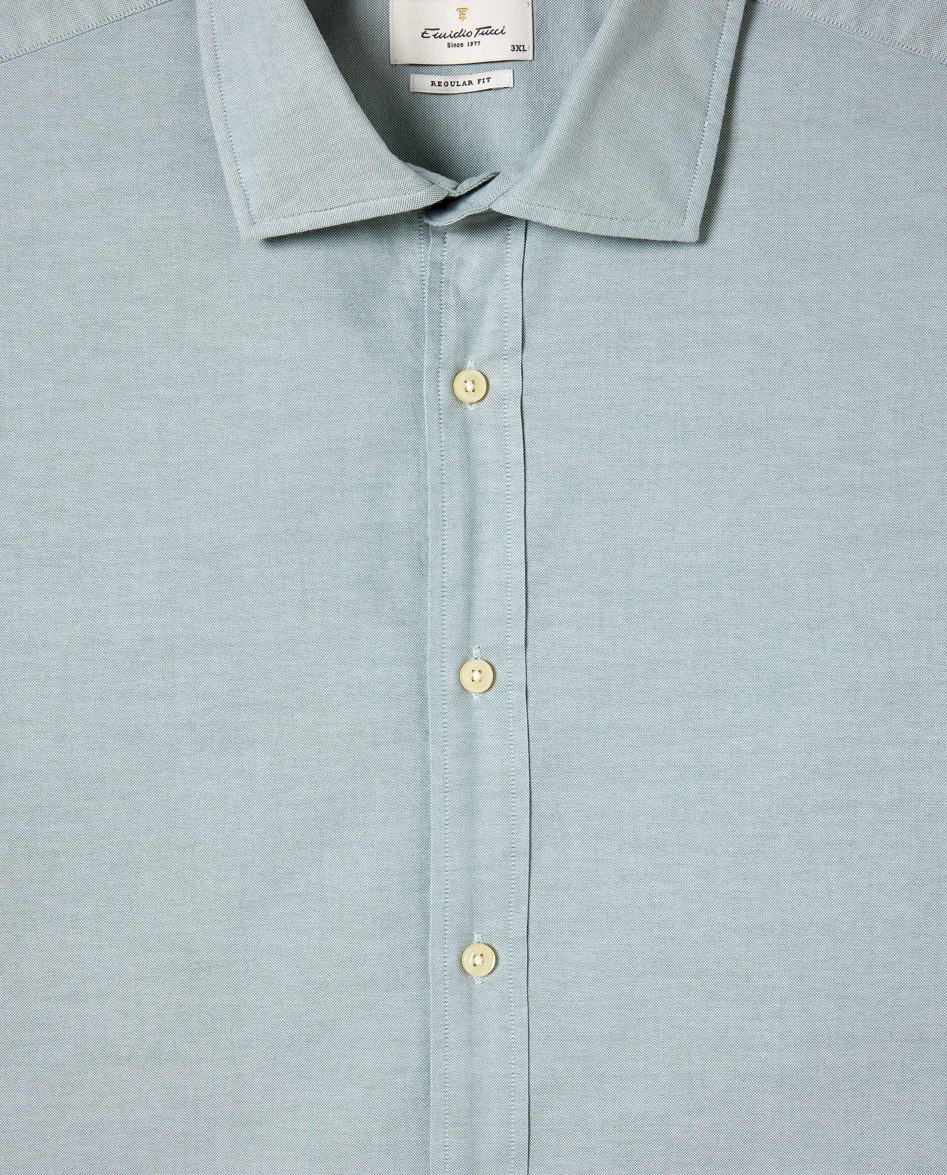 Camisa Casual Tamanhos Grandes Verde-5