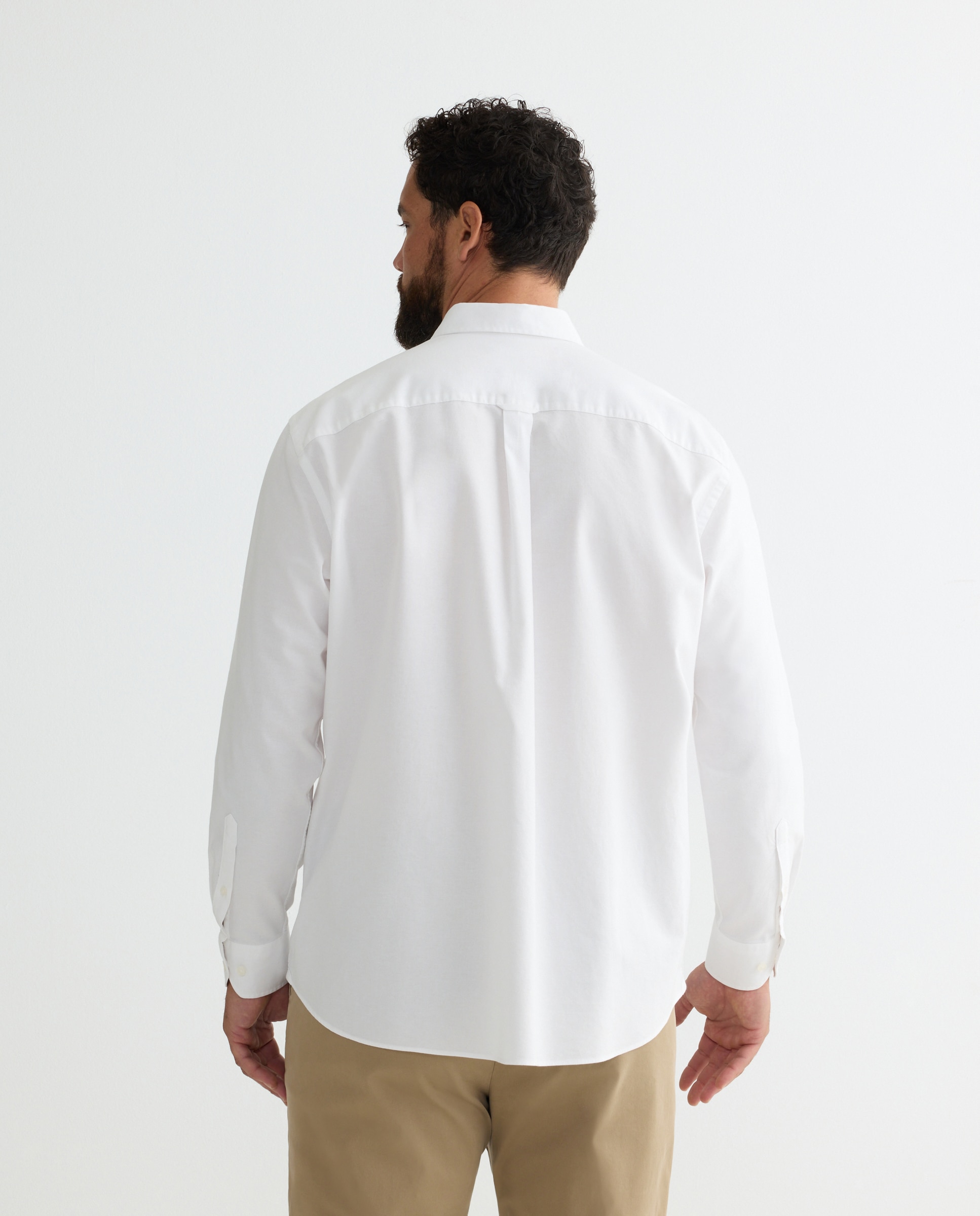 Camisa hombre tallas grandes classic fit - Dustin - Blanco Blanco-2