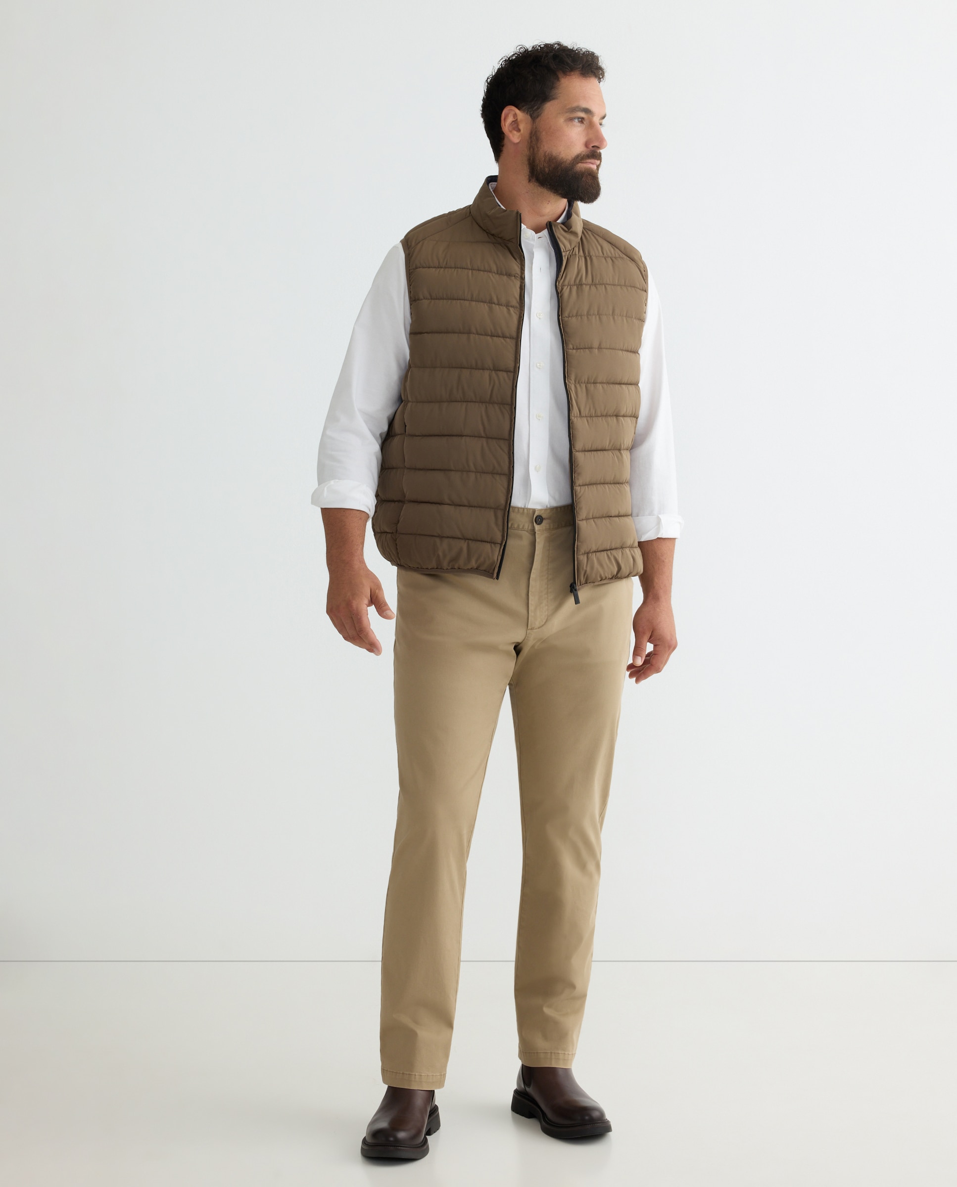 Camisa hombre tallas grandes classic fit - Dustin - Blanco Blanco-3