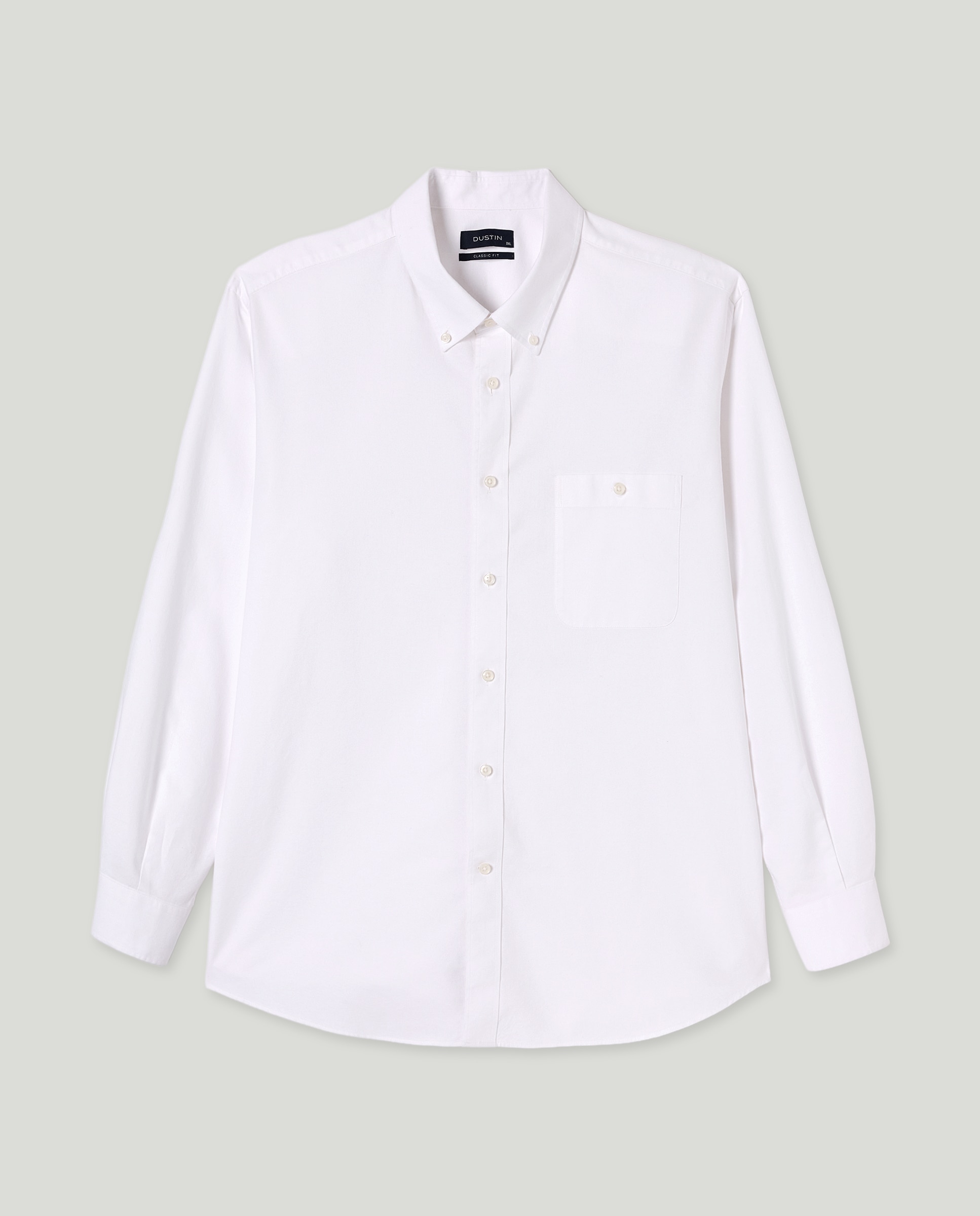 Camisa hombre tallas grandes classic fit - Dustin - Blanco Blanco-4