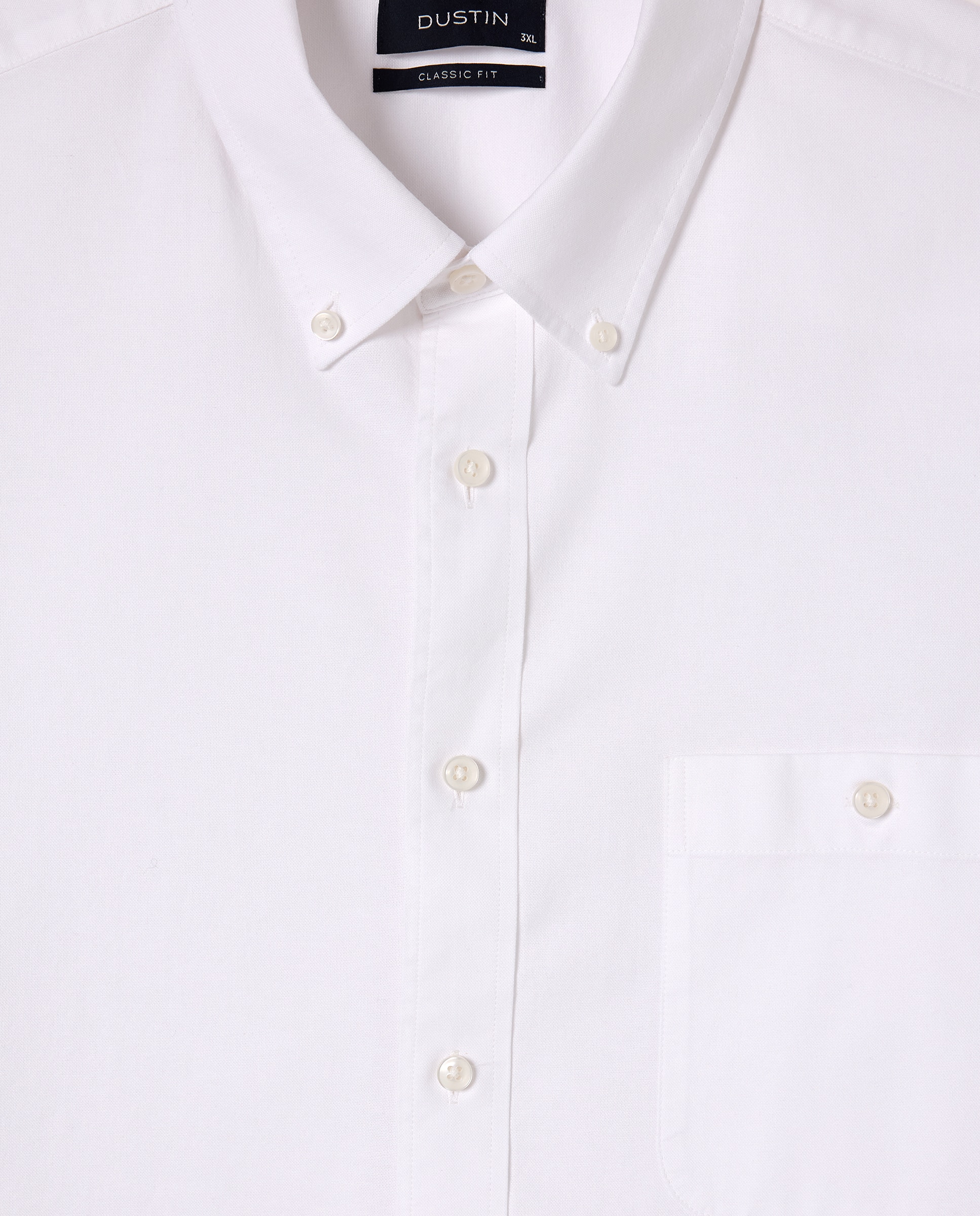 Camisa hombre tallas grandes classic fit - Dustin - Blanco Blanco-5