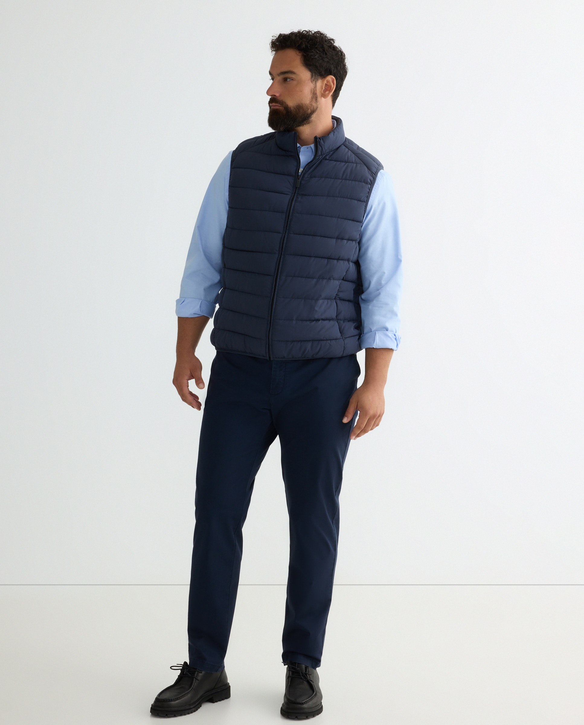 Camisa hombre tallas grandes classic fit - Dustin - Azul claro Azul claro-3