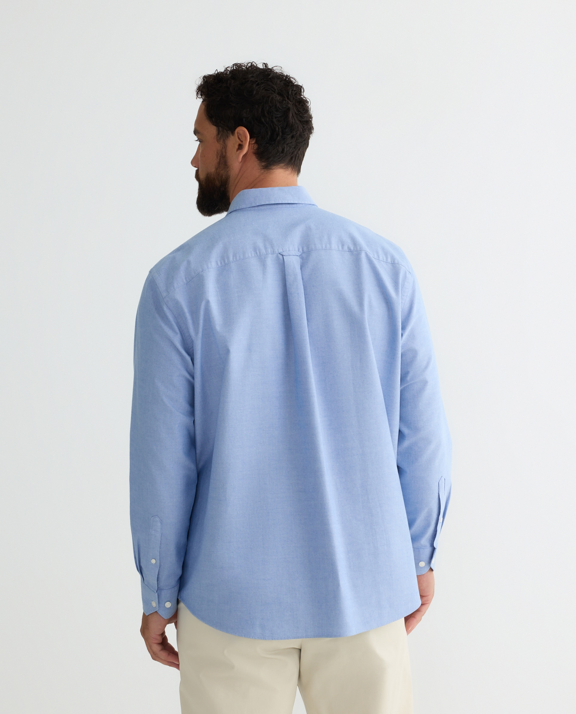 Camisa hombre tallas grandes classic fit - Dustin - Azul Azul-2