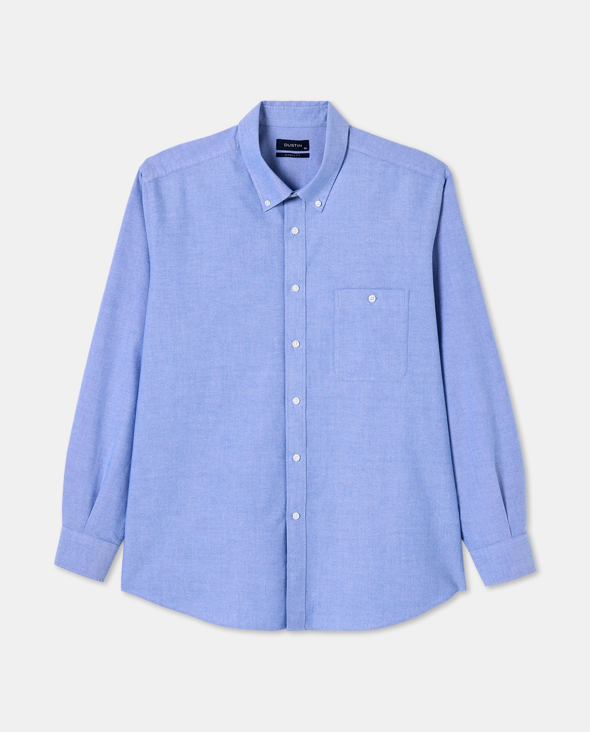 Camisa hombre tallas grandes classic fit - Dustin - Azul Azul-4