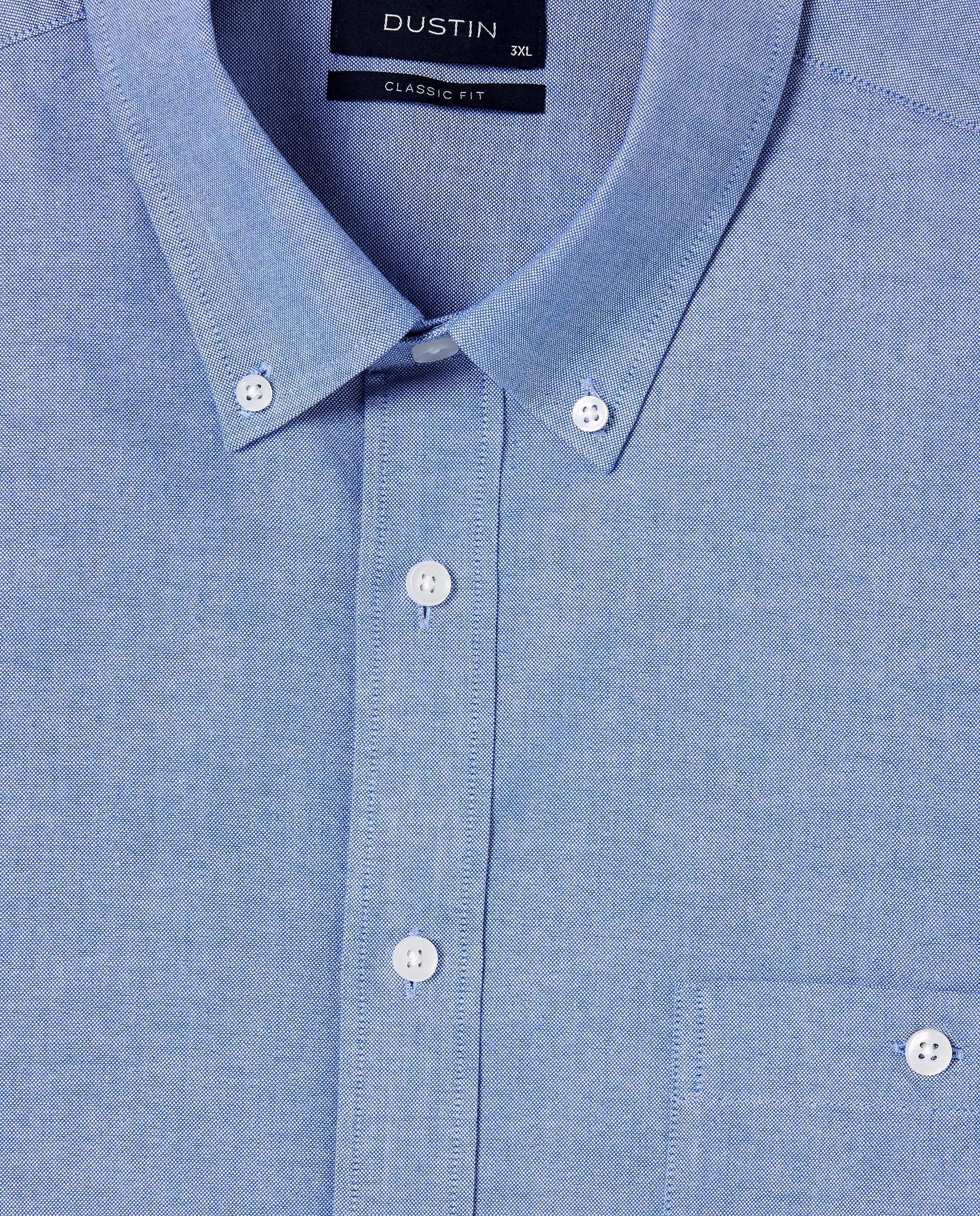 Camisa hombre tallas grandes classic fit - Dustin - Azul Azul-5