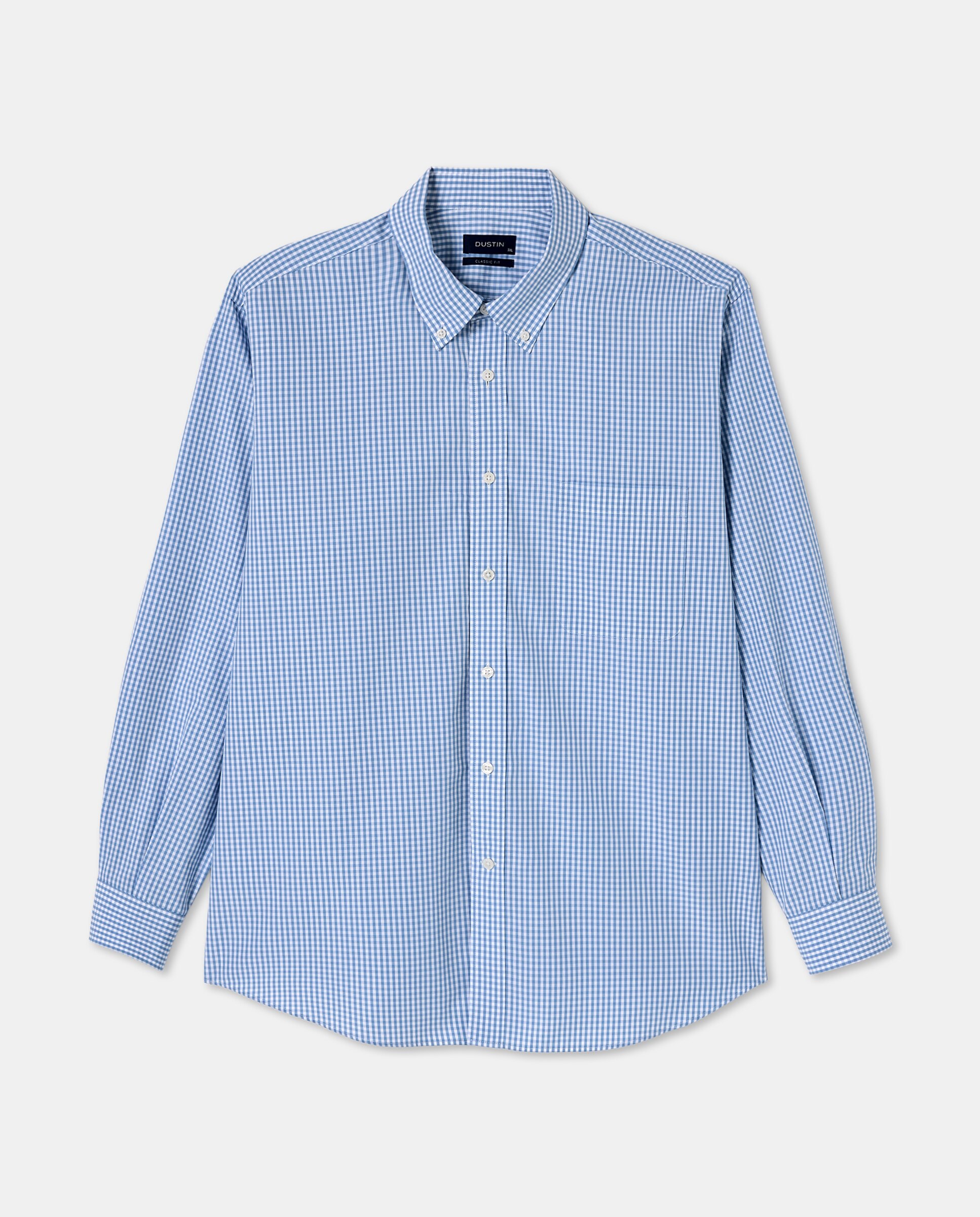 Camisa hombre tallas grandes classic fit - Dustin - Azul claro Azul claro-4