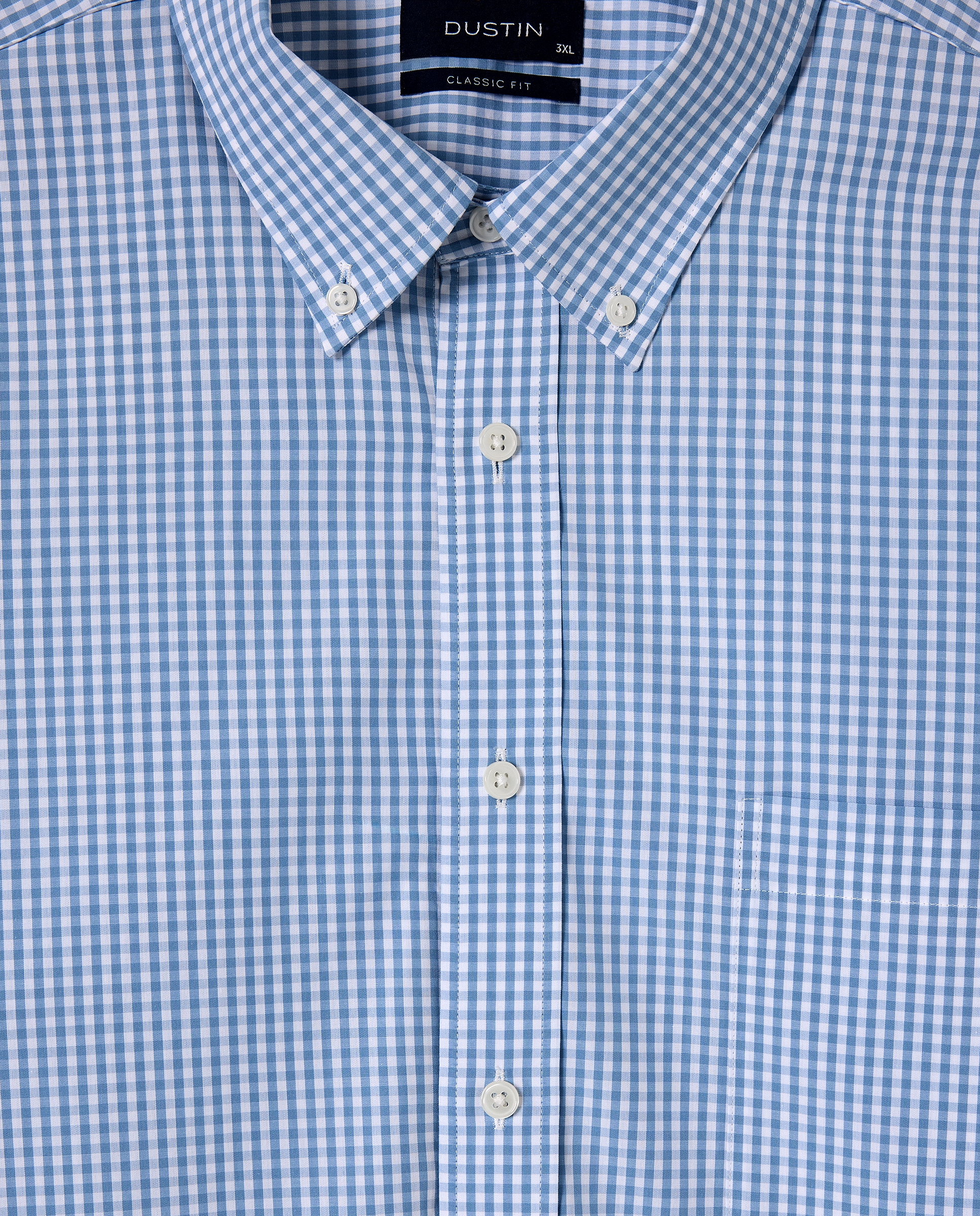 Camisa hombre tallas grandes classic fit - Dustin - Azul claro Azul claro-5