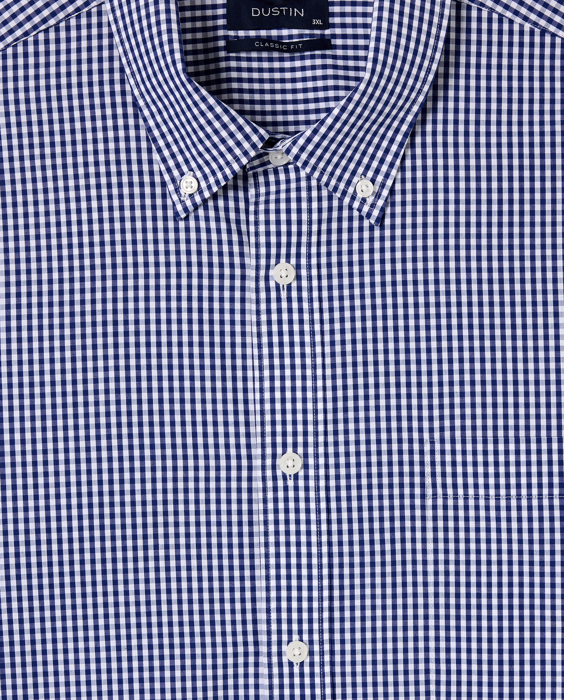 Camisa Tamanhos Grandes Classic Fit Azul-marinho-5