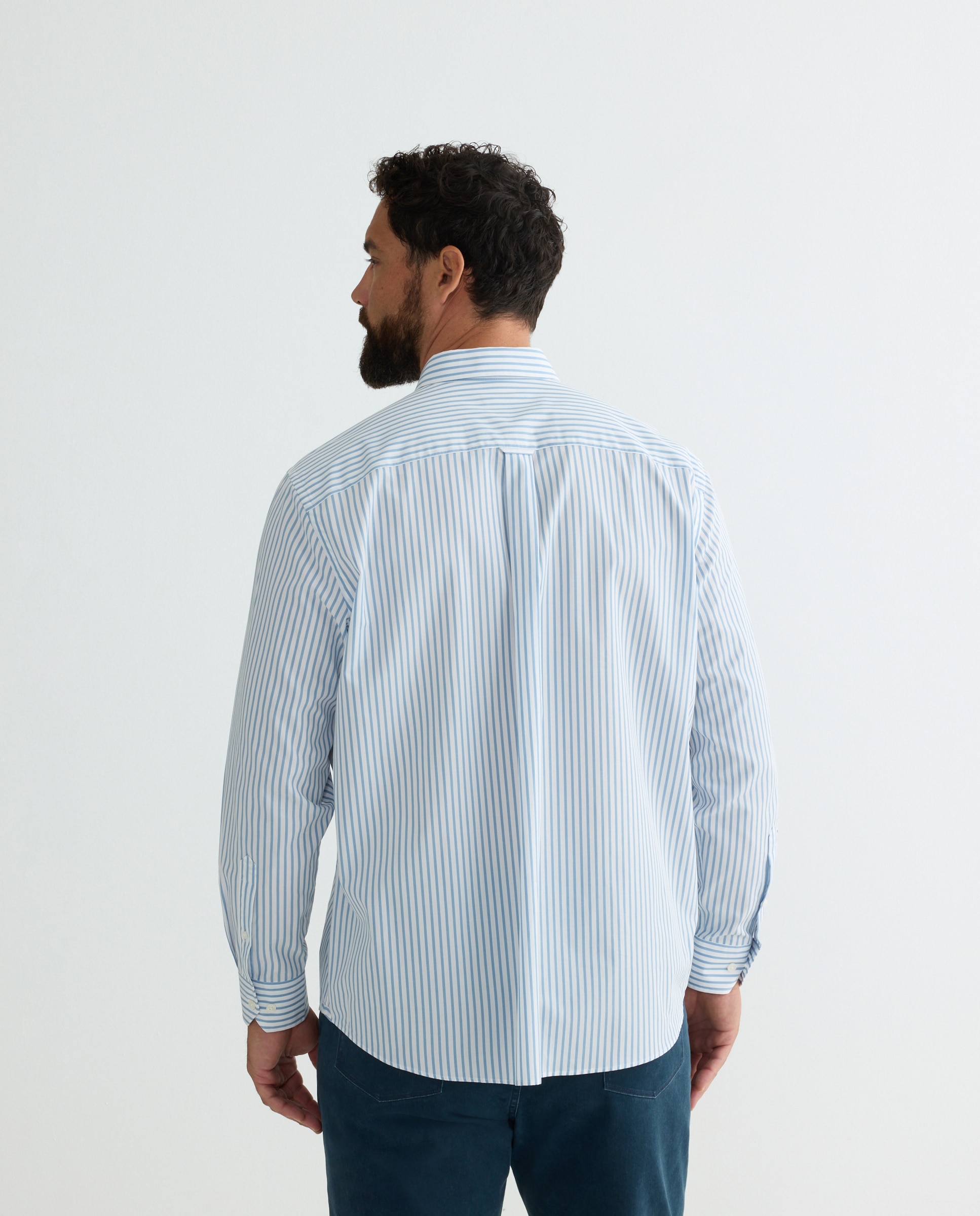 Camisa hombre tallas grandes classic fit - Dustin - Azul claro Azul claro-2