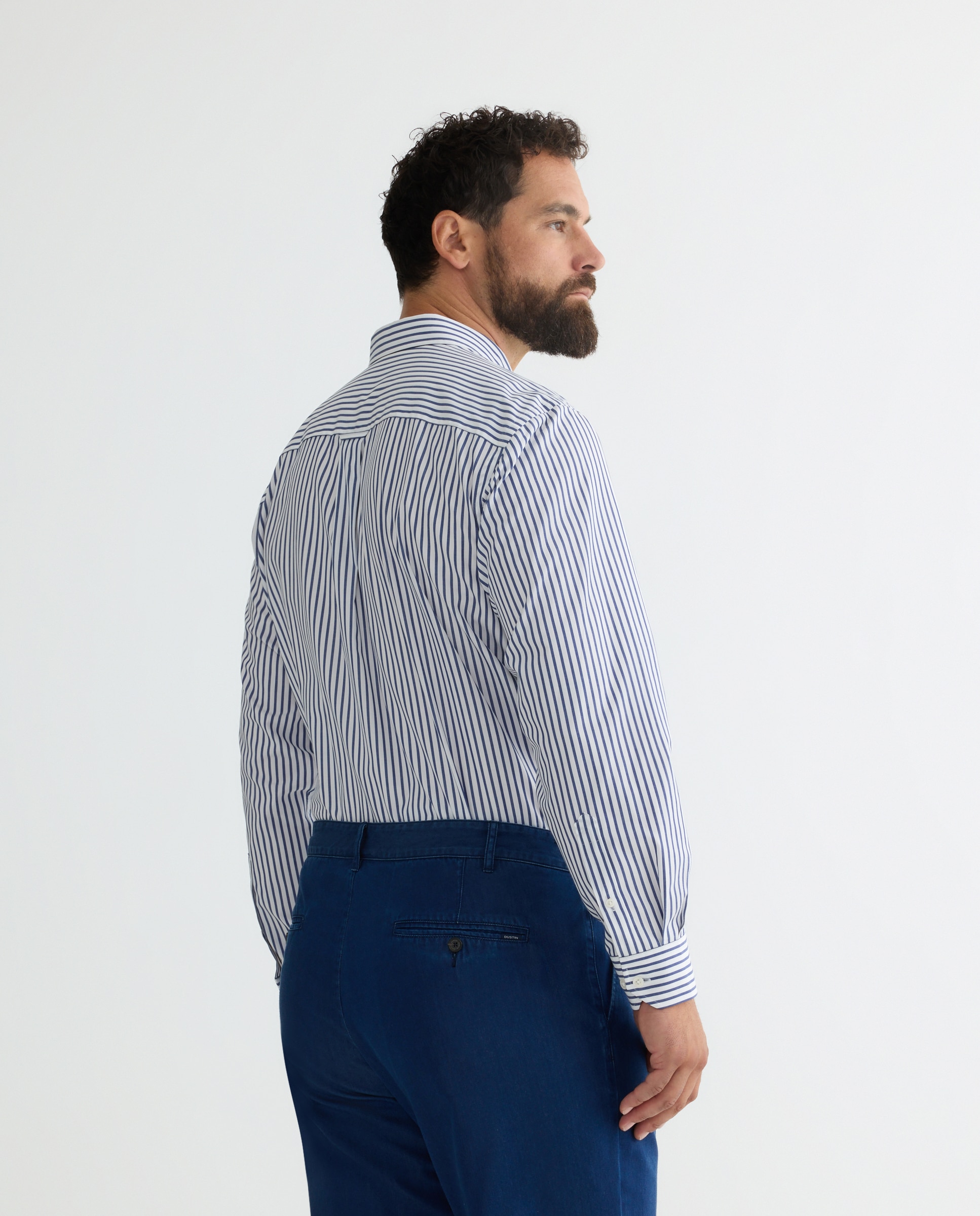 Camisa Tamanhos Grandes Classic Fit Azul-marinho-2