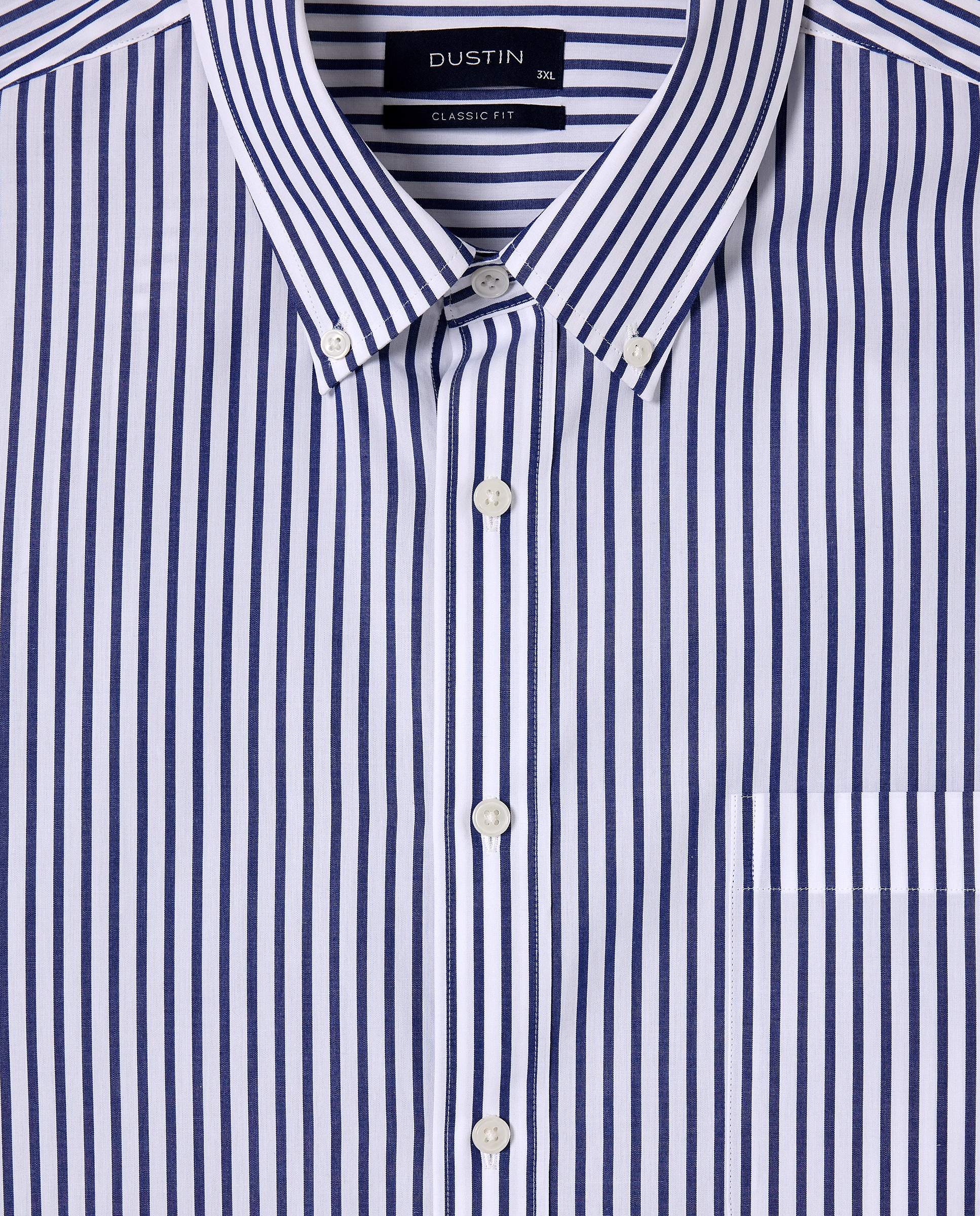 Camisa Tamanhos Grandes Classic Fit Azul-marinho-5