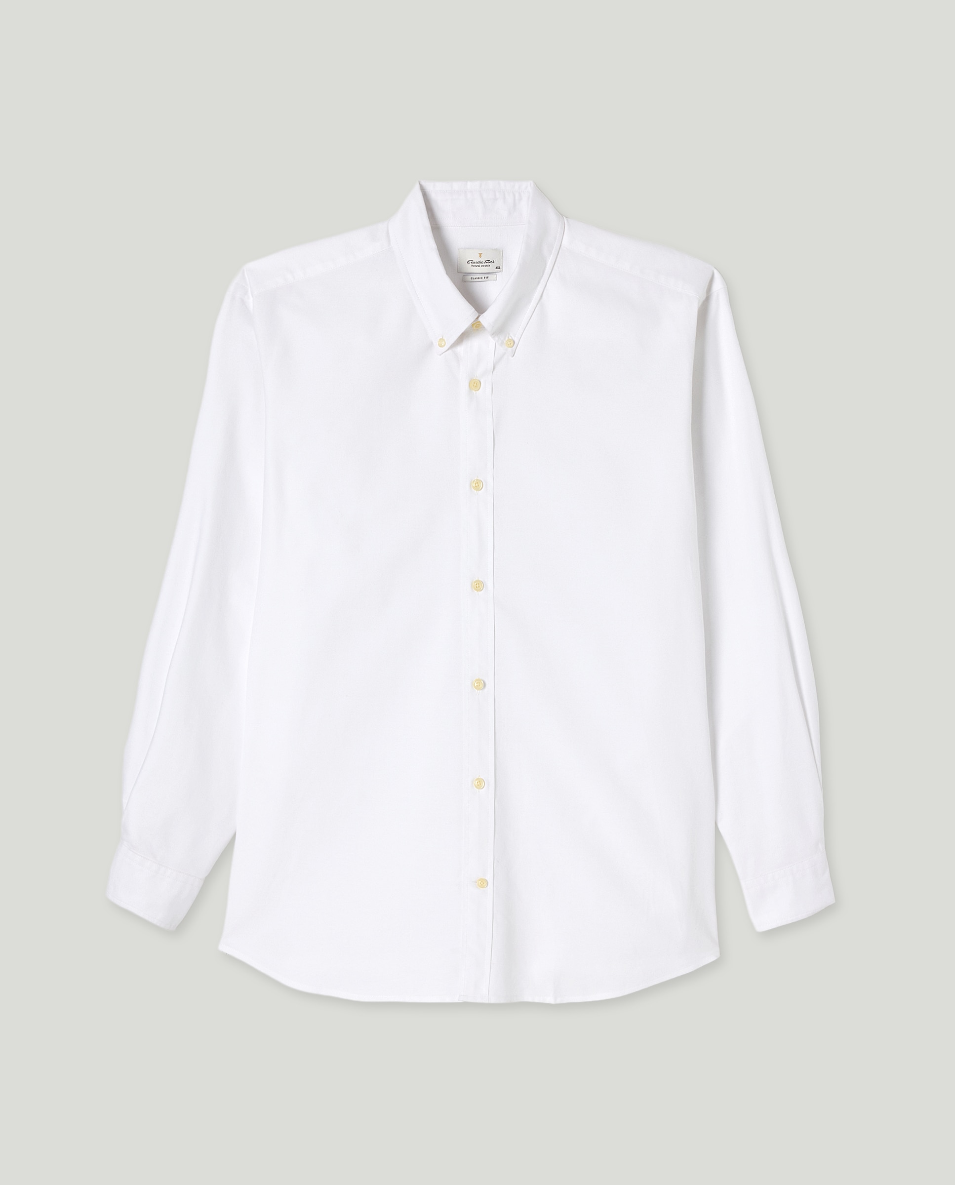 Camisa Casual Tamanhos Grandes Branco-4