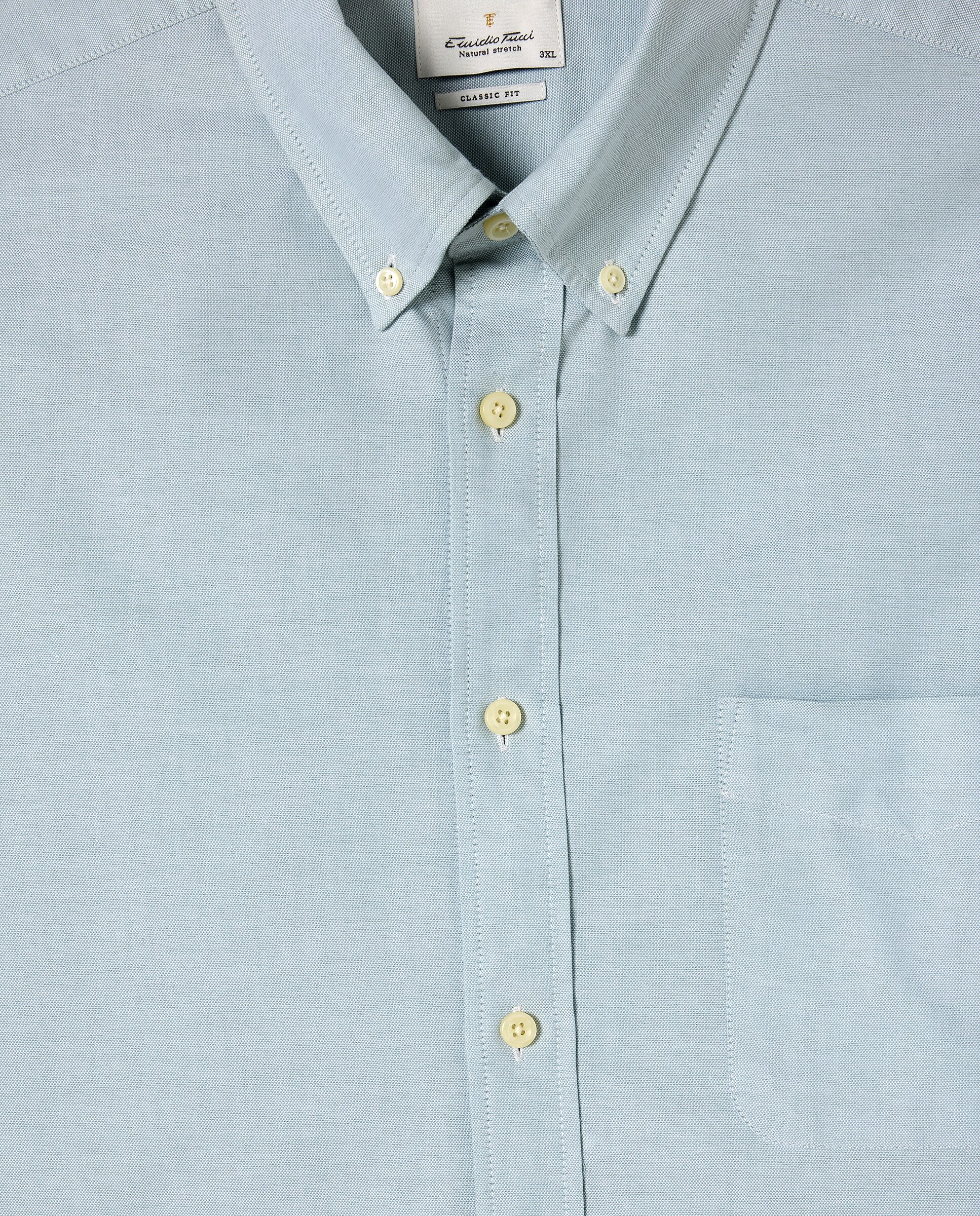 Camisa Casual Tamanhos Grandes Verde-5