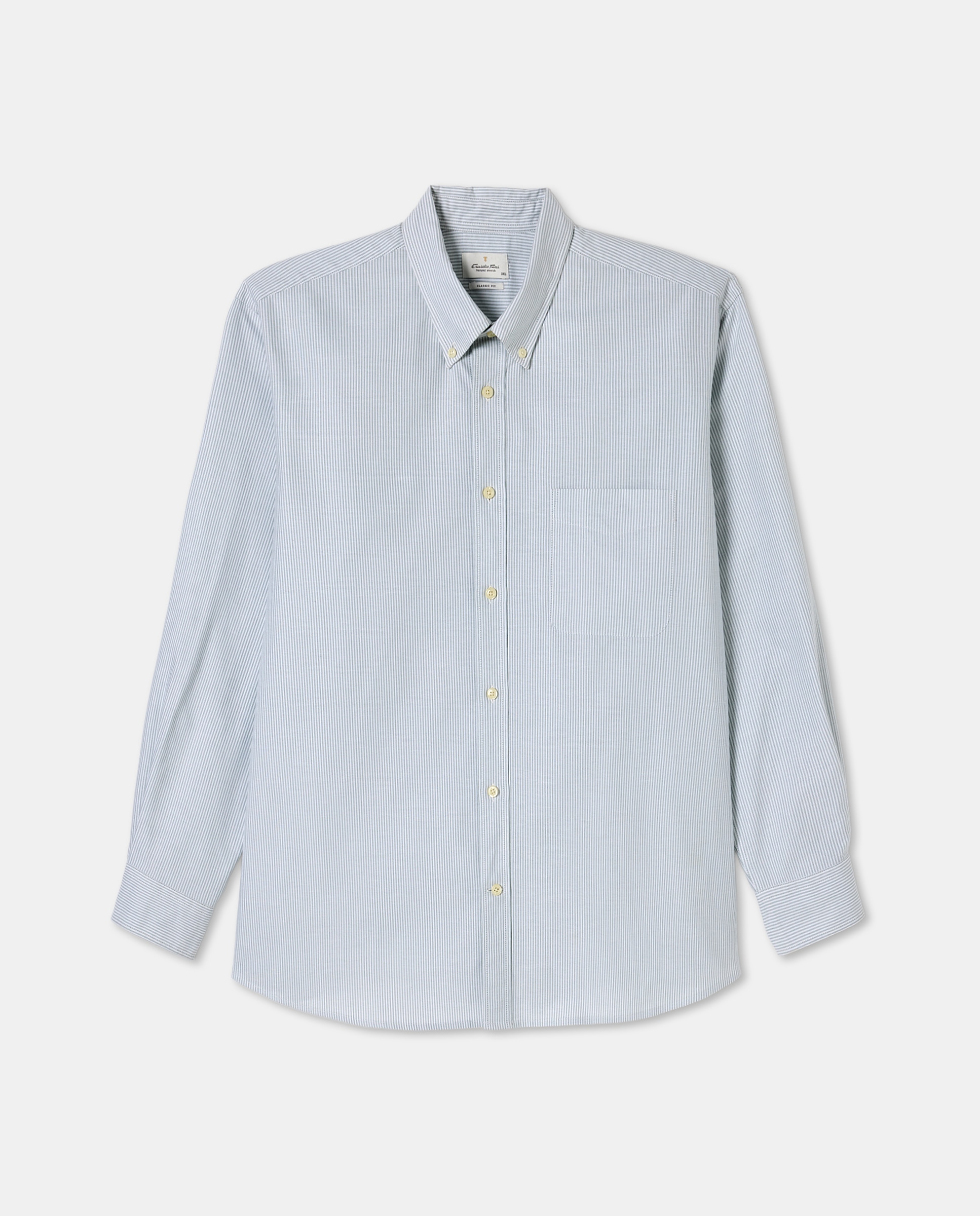 Camisa Casual Tamanhos Grandes Verde-4