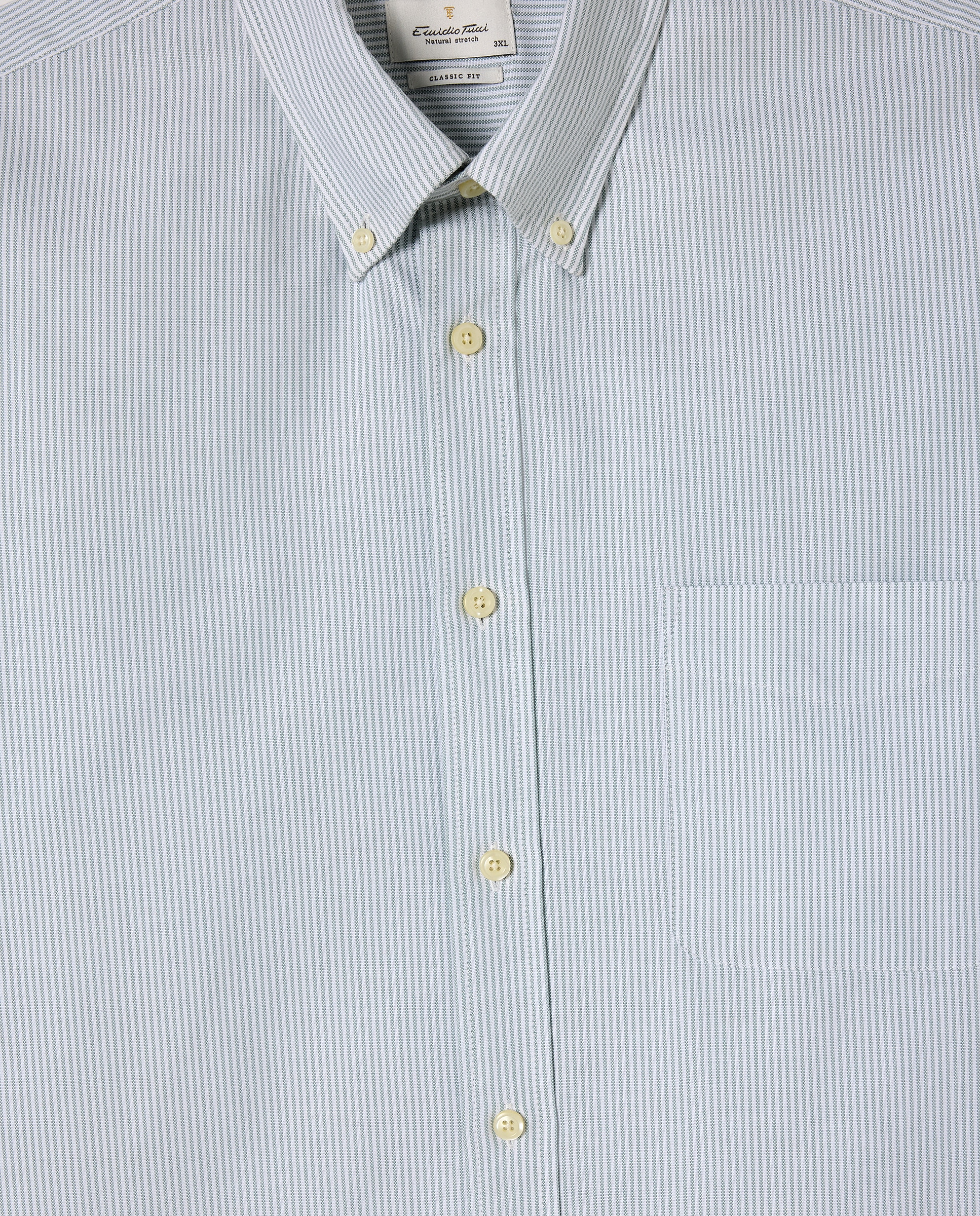 Camisa Casual Tamanhos Grandes Verde-5