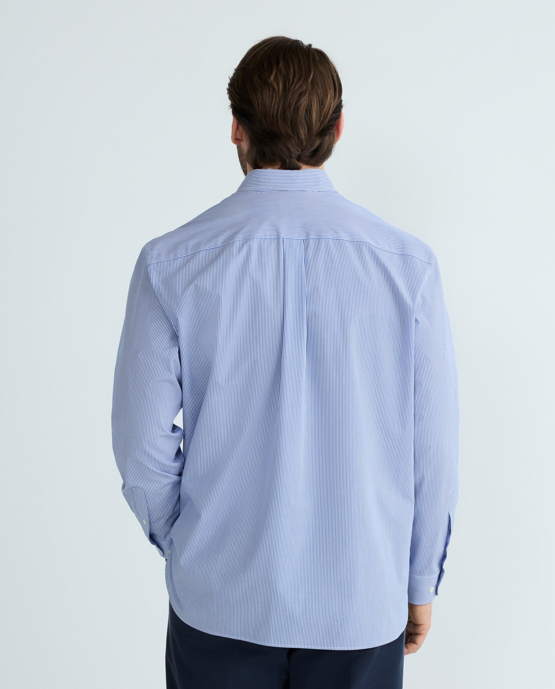 Camisa sport manga larga tallas grandes hombre - Emidio Tucci - Azul Azul-3