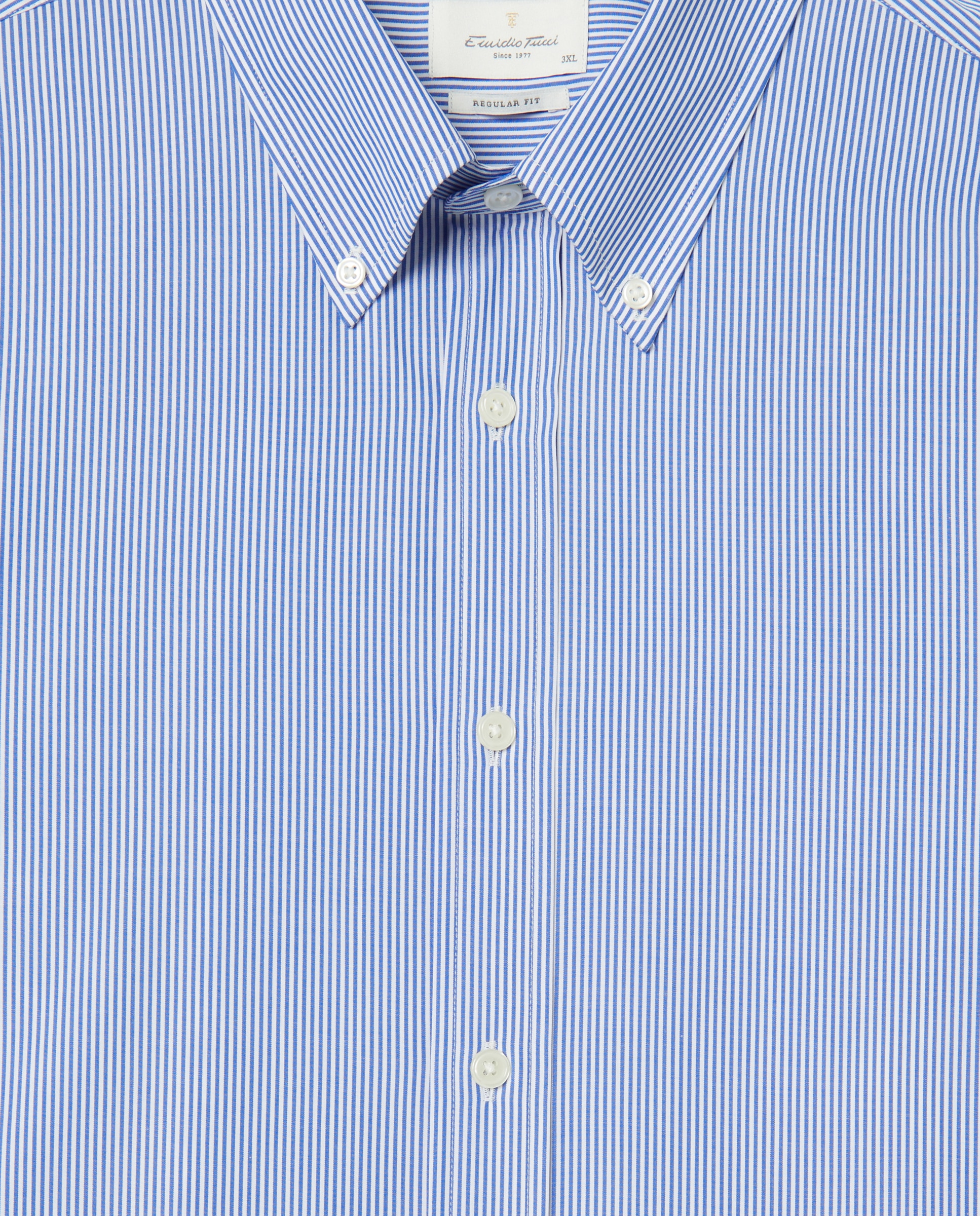 Camisa sport manga larga tallas grandes hombre - Emidio Tucci - Azul Azul-5