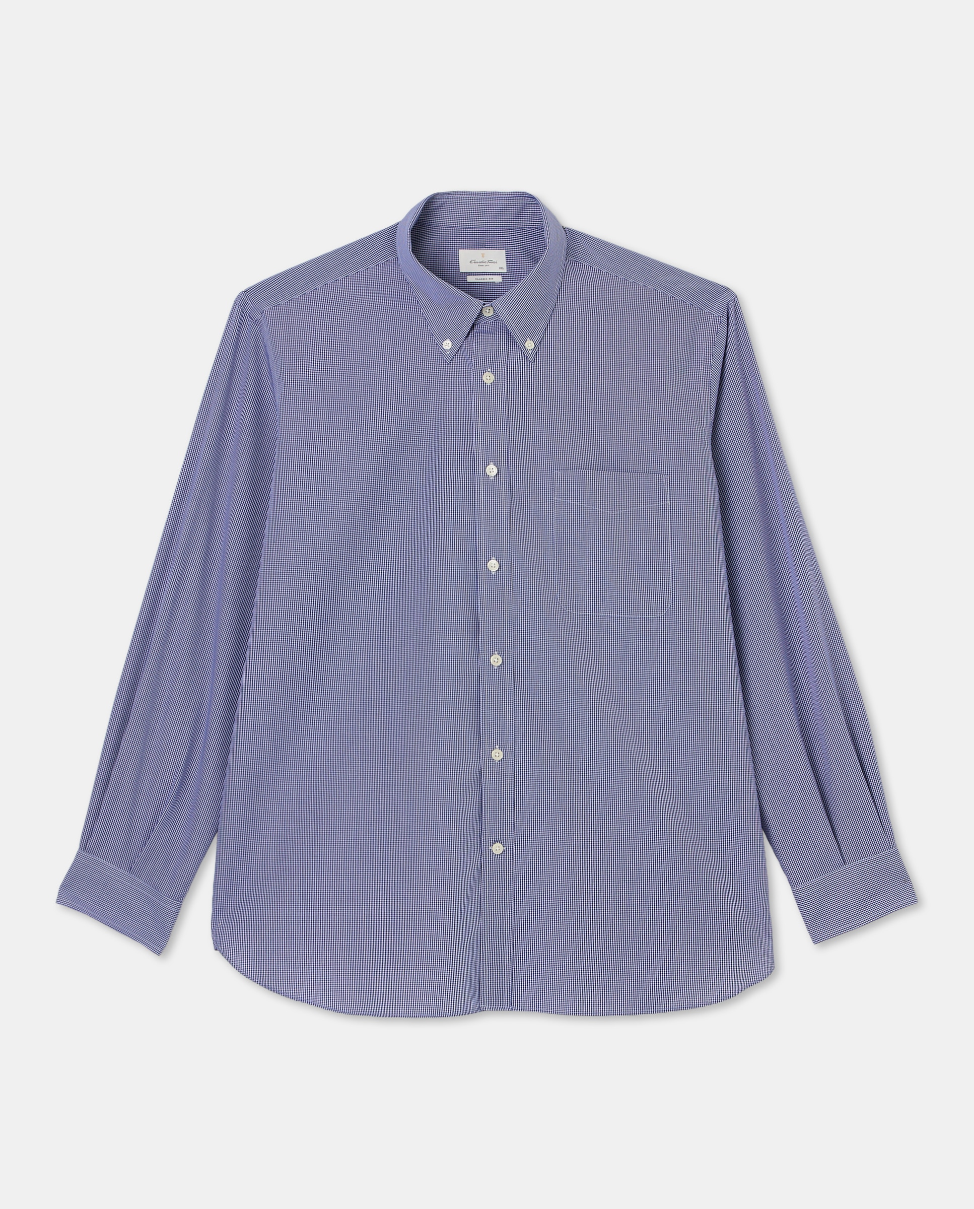 Camisa Casual de Manga Comprida TG Azul-marinho-4