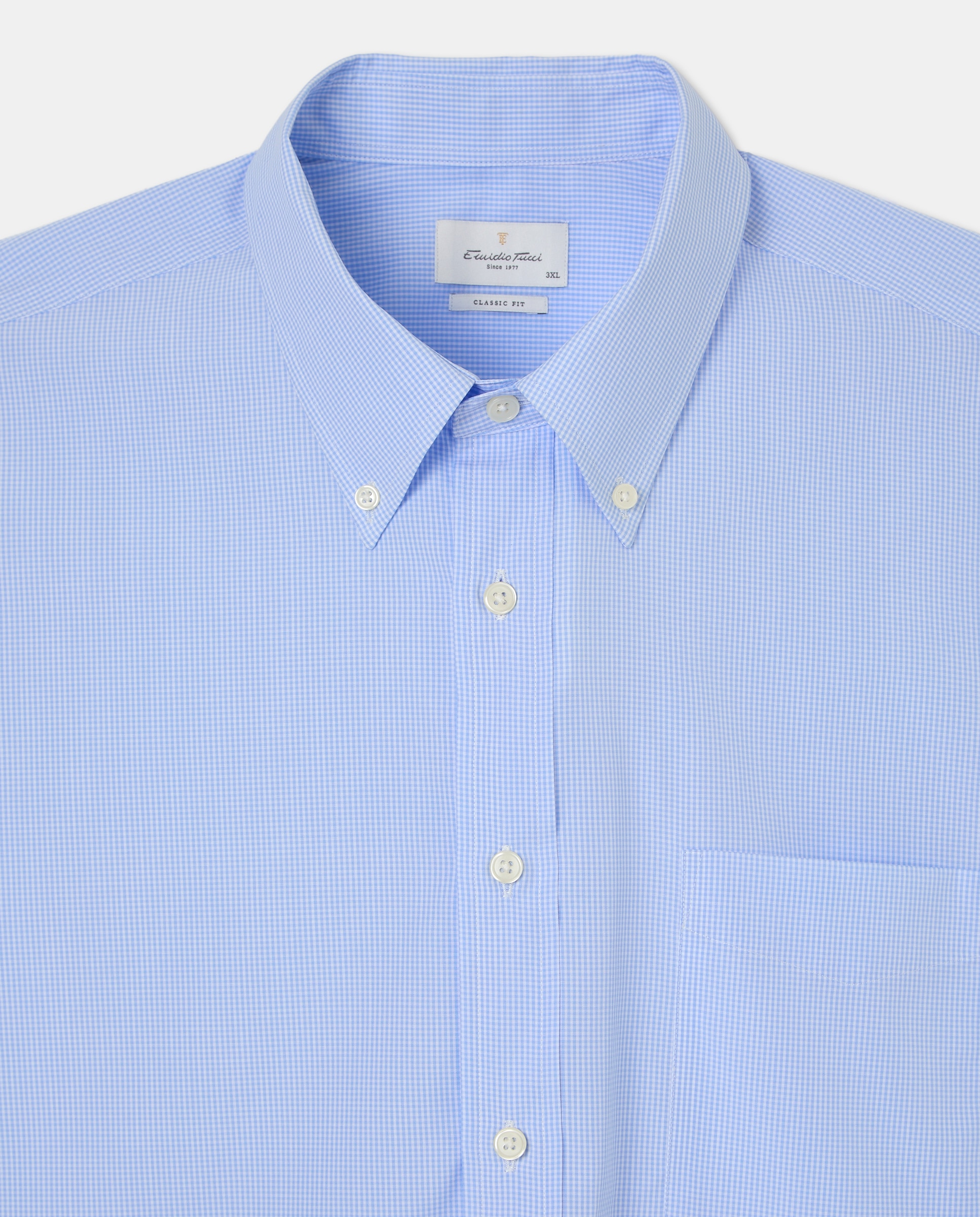 Camisa Casual de Manga Comprida TG Azul-claro-5