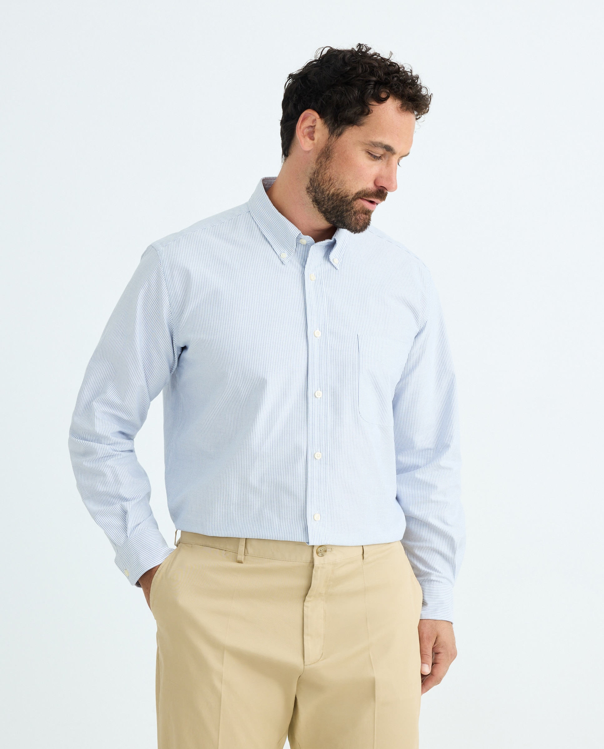 Camisa sport oxford hombre ml tg - Emidio Tucci - Azul marino Azul marino-1