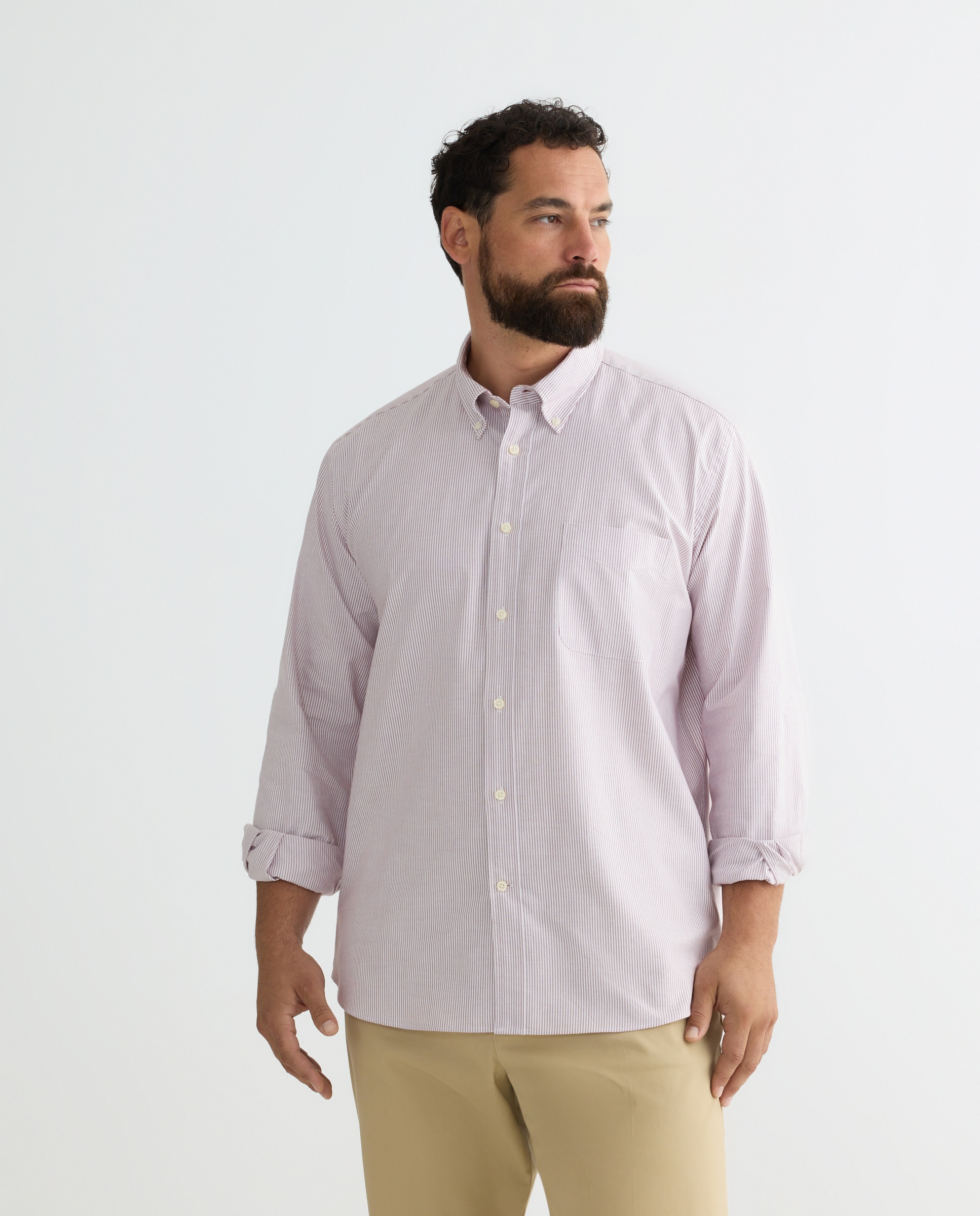 Camisa sport oxford hombre ml tg - Emidio Tucci - Rojo Rojo-1