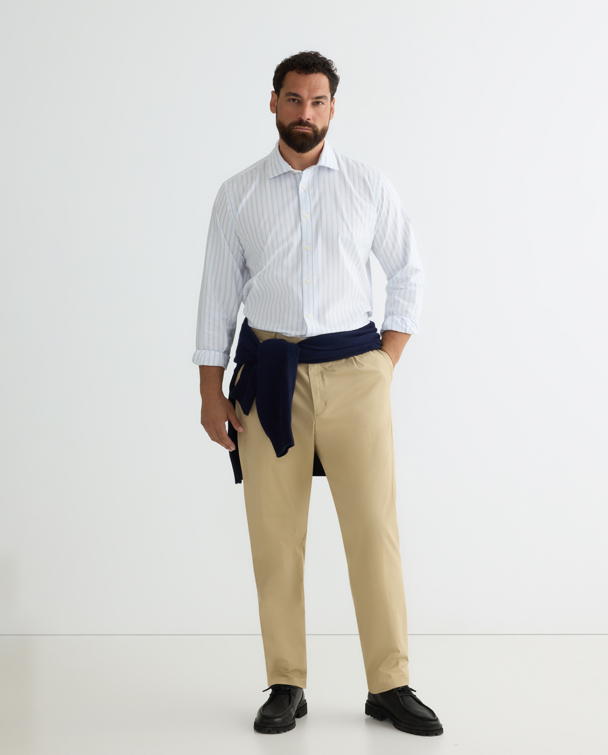 Camisa hombre sport tg - Emidio Tucci - Blanco Blanco-3