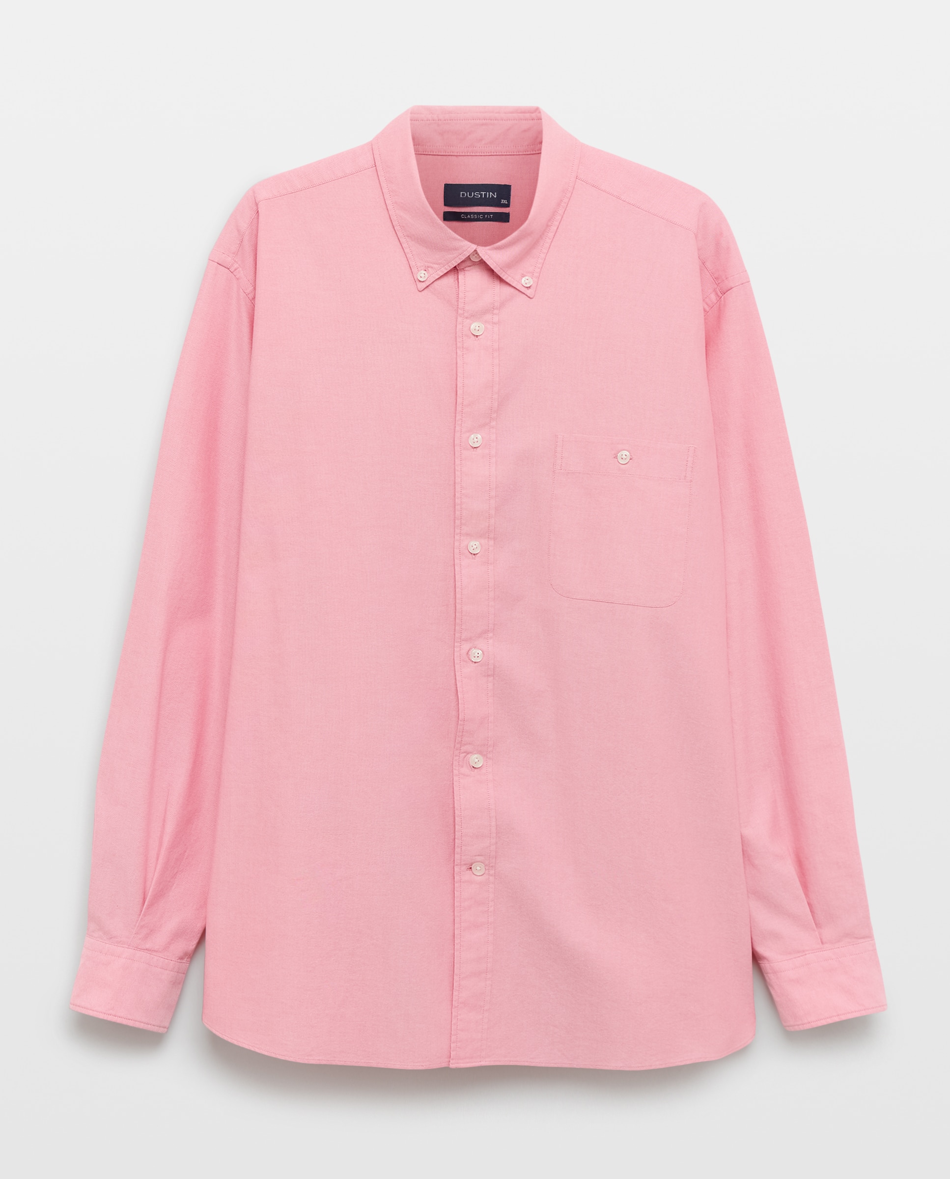 Camisa Casual Tamanhos Grandes Oxford Lisa Classic Fit Salmão-4