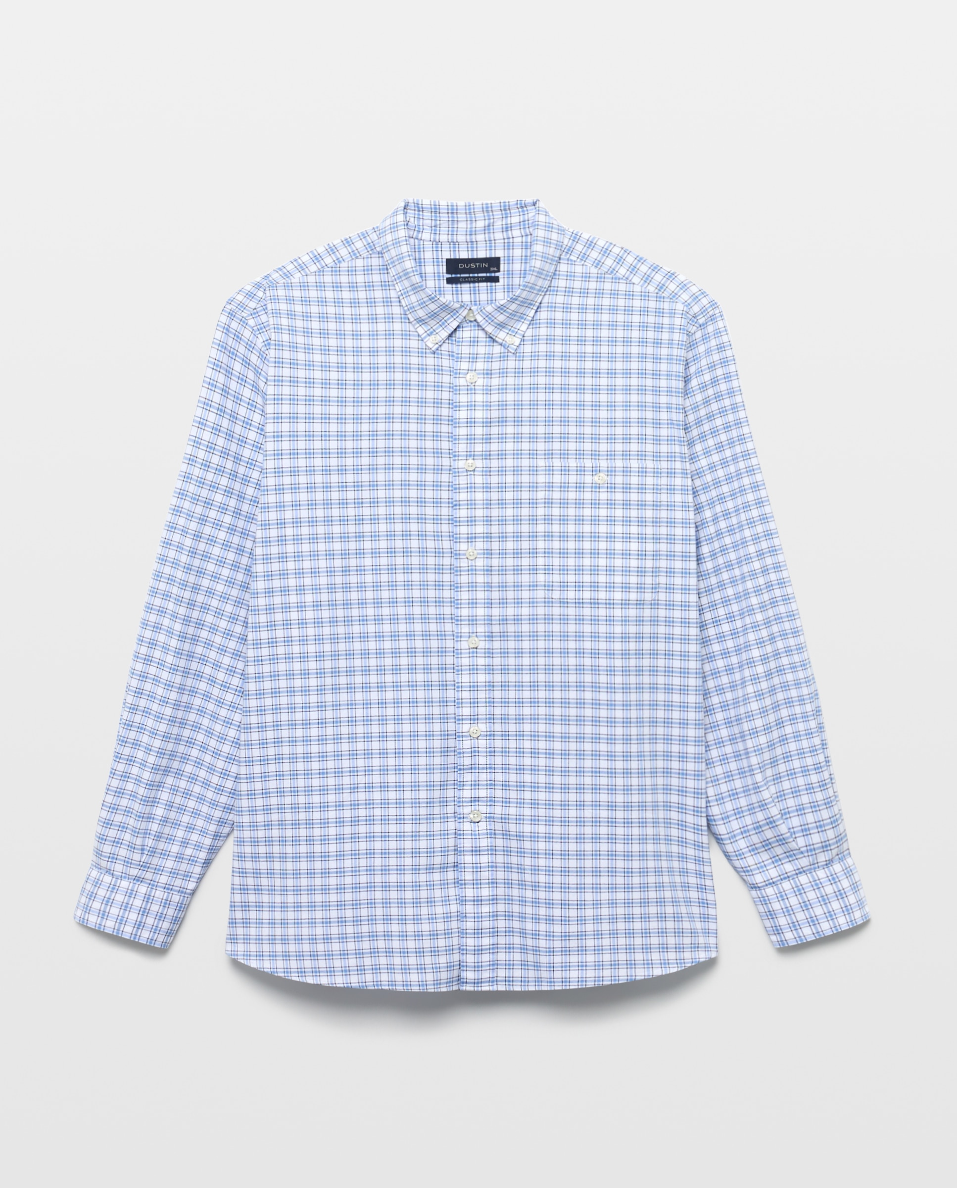 Coleção de Camisas Oxford Desportivas aos Quadrados. Verde-4