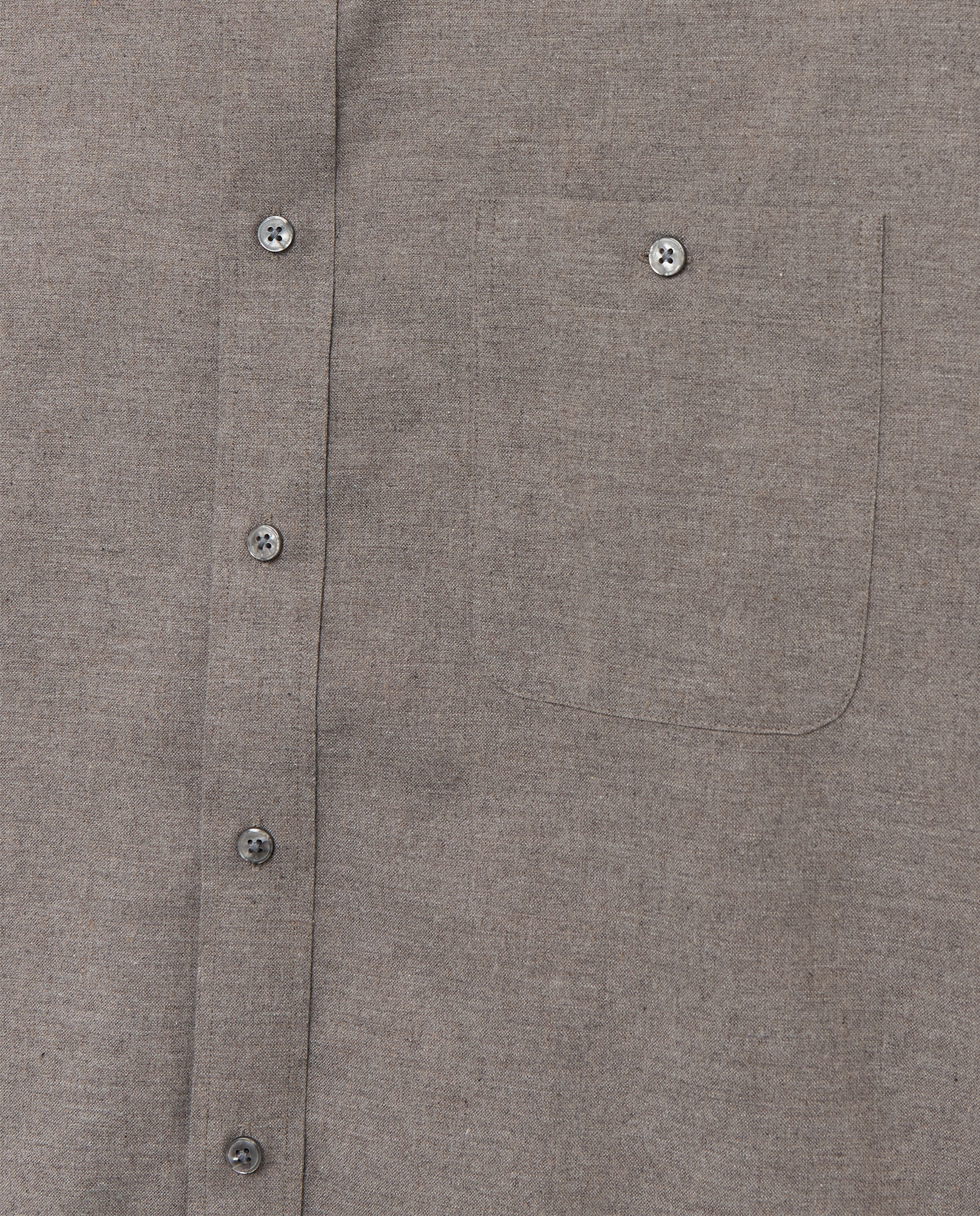 Camisa tallas grandes villela algodón melange lisa. - Dustin - Marrón Marrón-6
