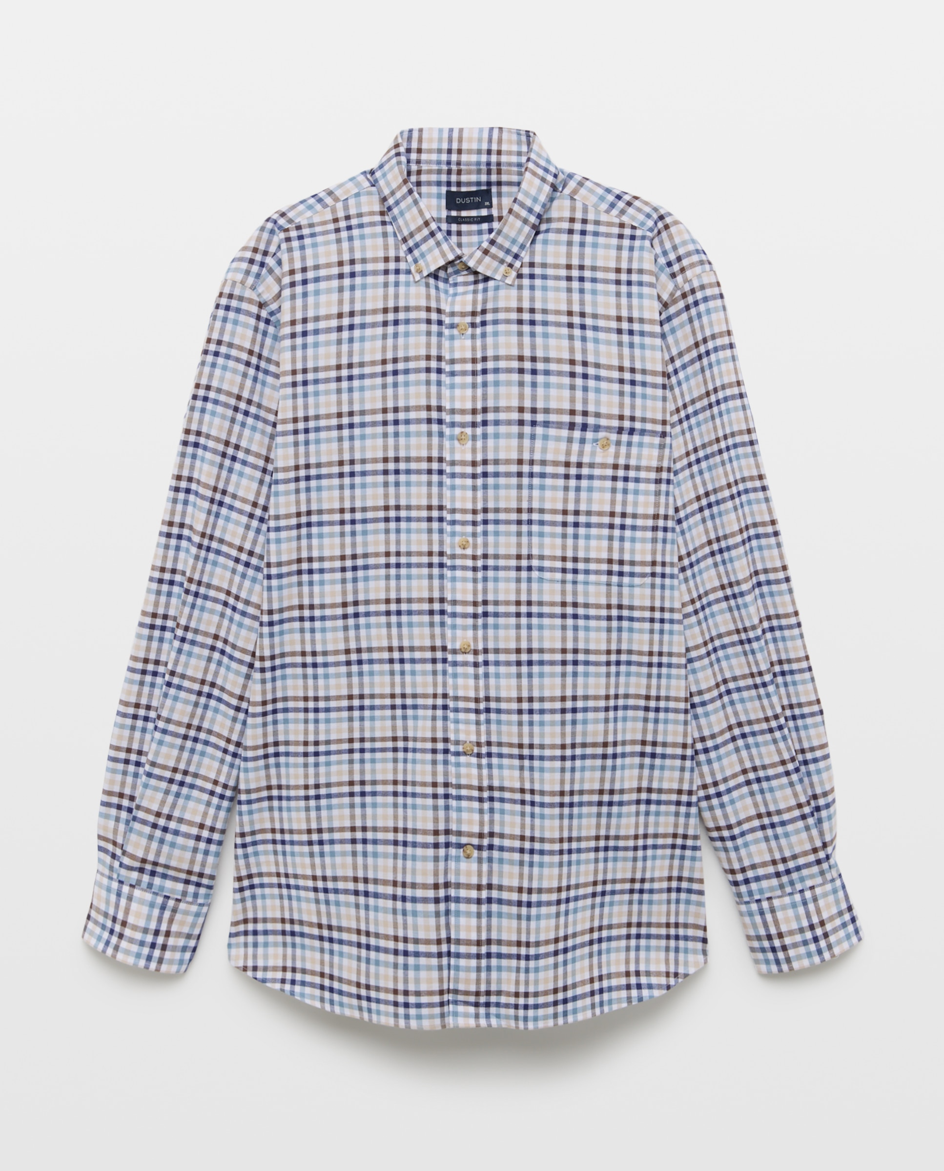 Imagem 0 de Camisa Casual Tamanhos Grandes aos Quadrados Vichy