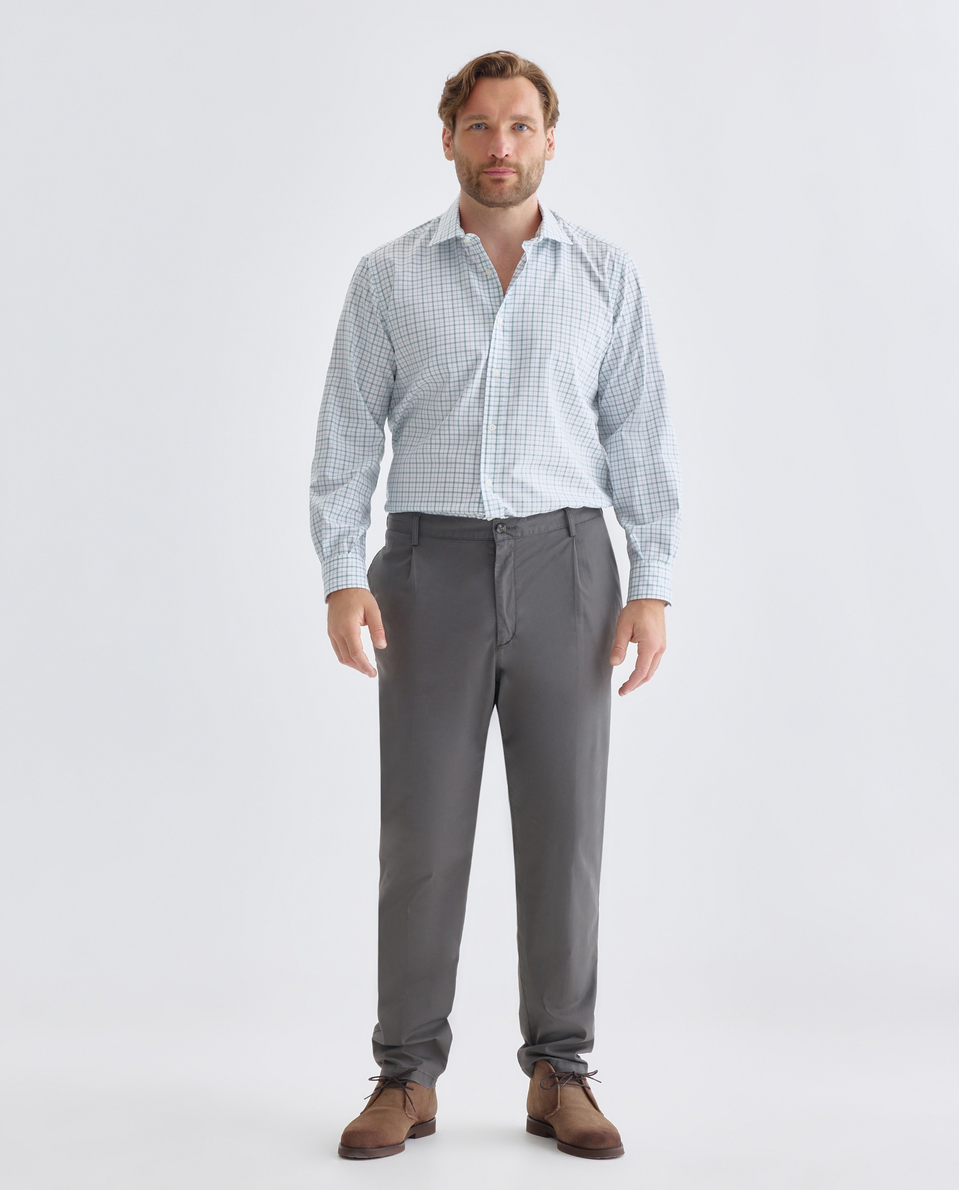 Camisa sport hombre m/l - Emidio Tucci - Verde Verde-2
