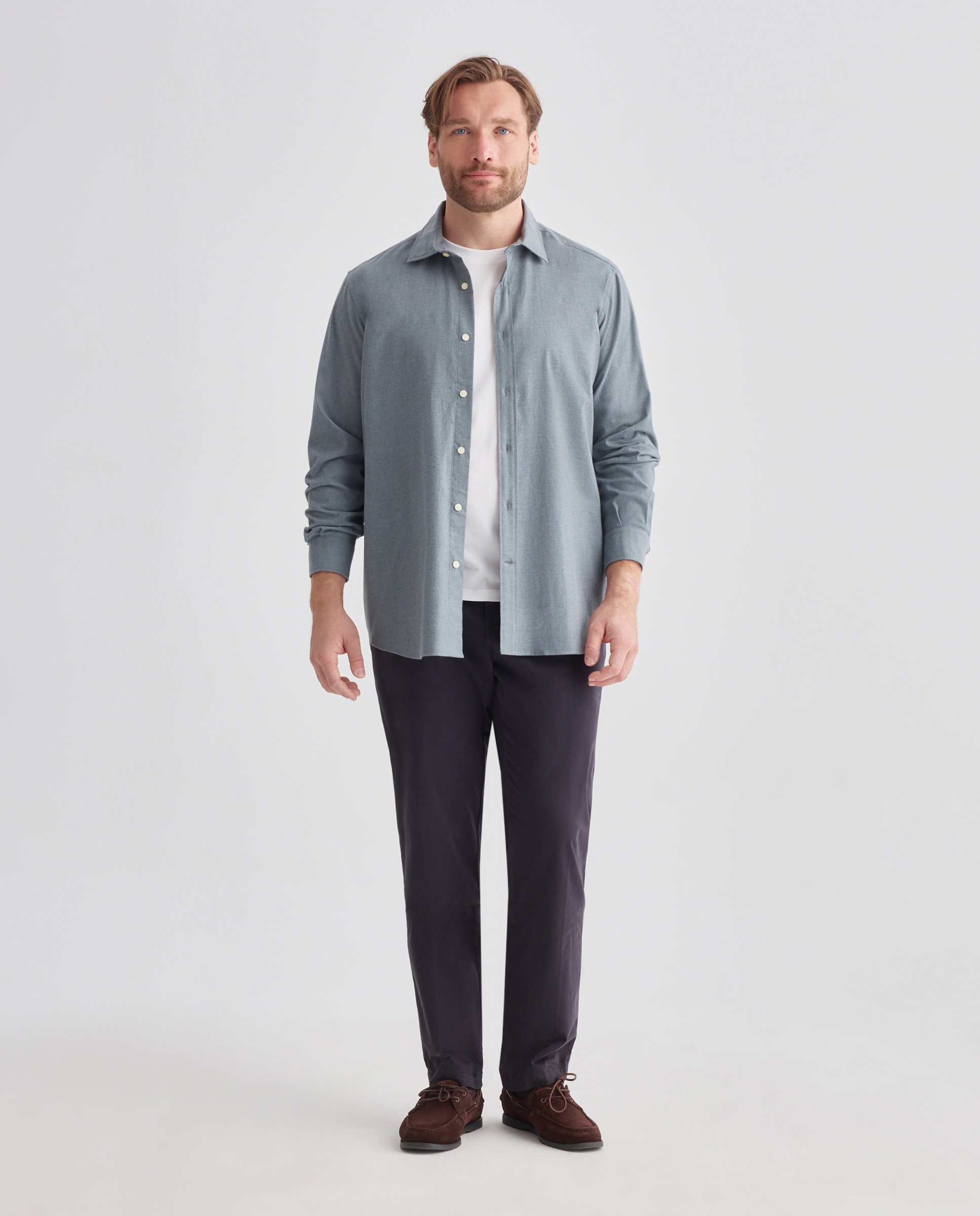 Camisa sport hombre franela manga larga - Emidio Tucci - Azul Azul-2