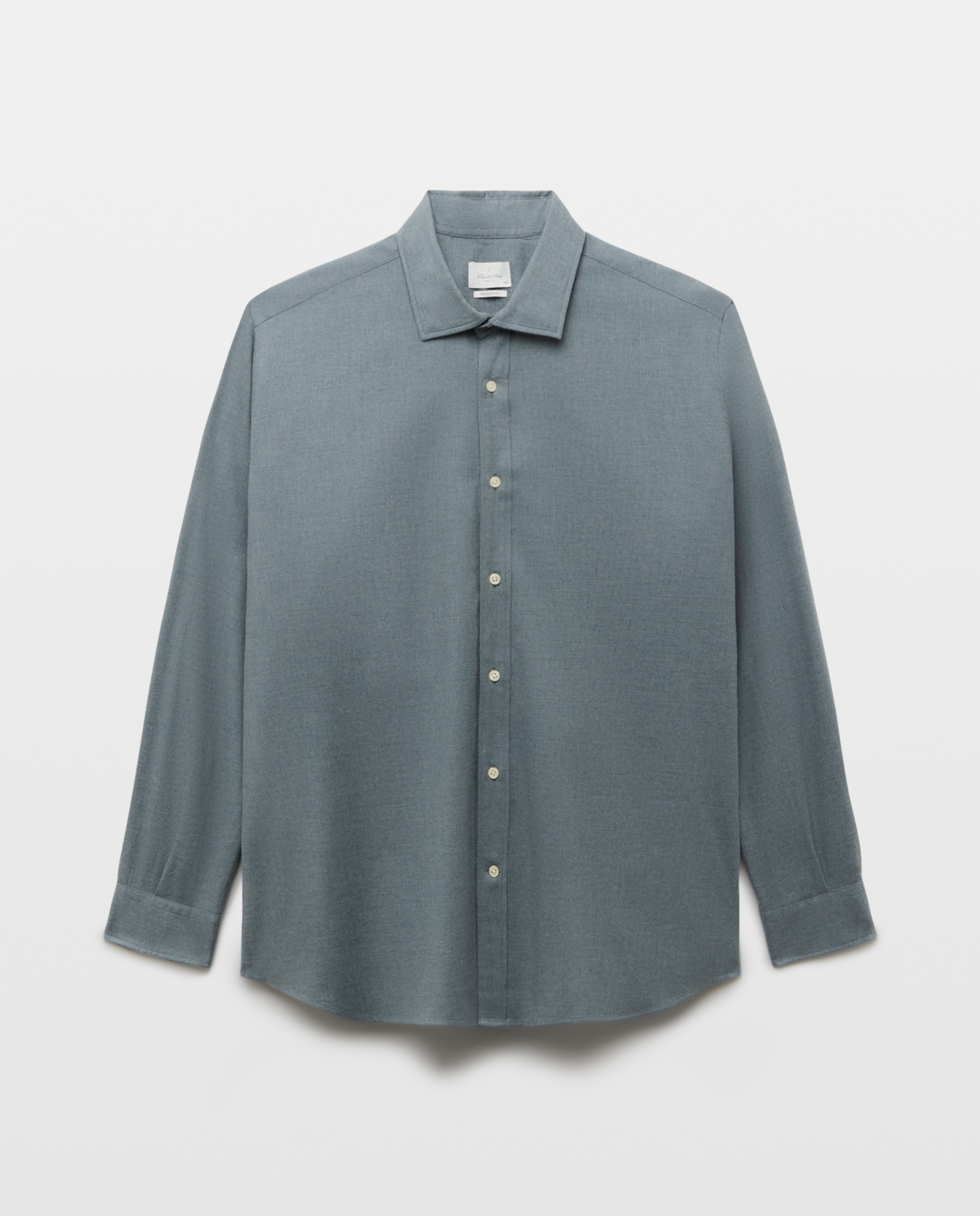 Camisa sport hombre franela manga larga - Emidio Tucci - Azul Azul-4