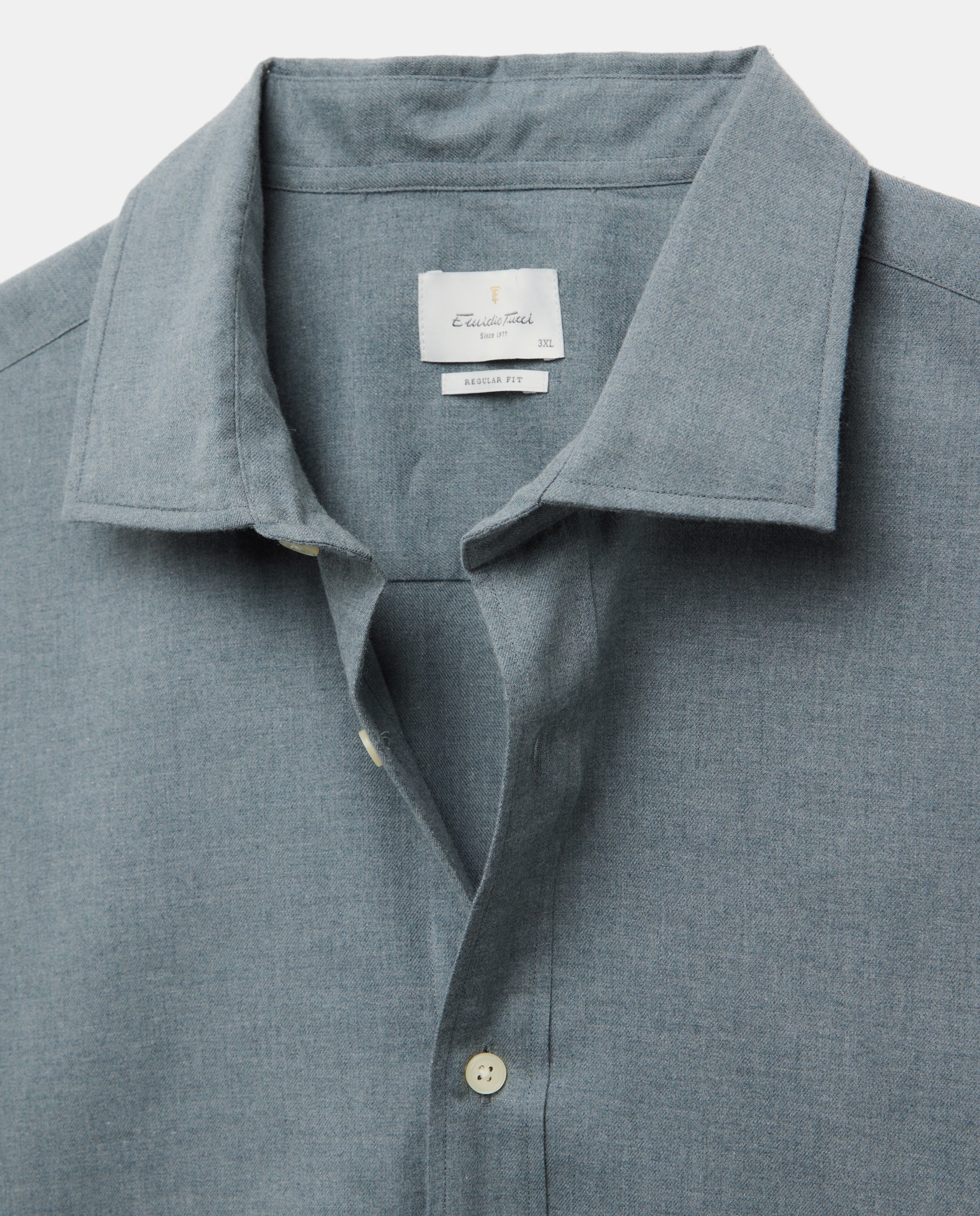 Camisa sport hombre franela manga larga - Emidio Tucci - Azul Azul-5