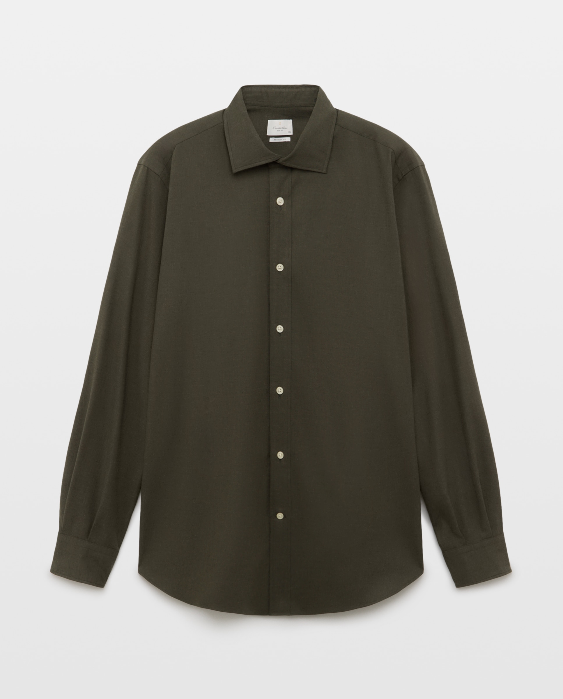 Camisa sport hombre franela manga larga - Emidio Tucci - Verde Verde-4