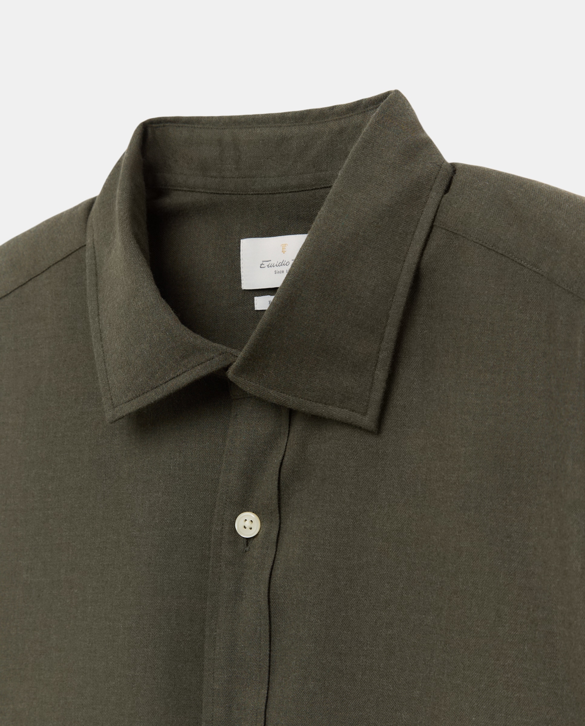 Camisa sport hombre franela manga larga - Emidio Tucci - Verde Verde-5